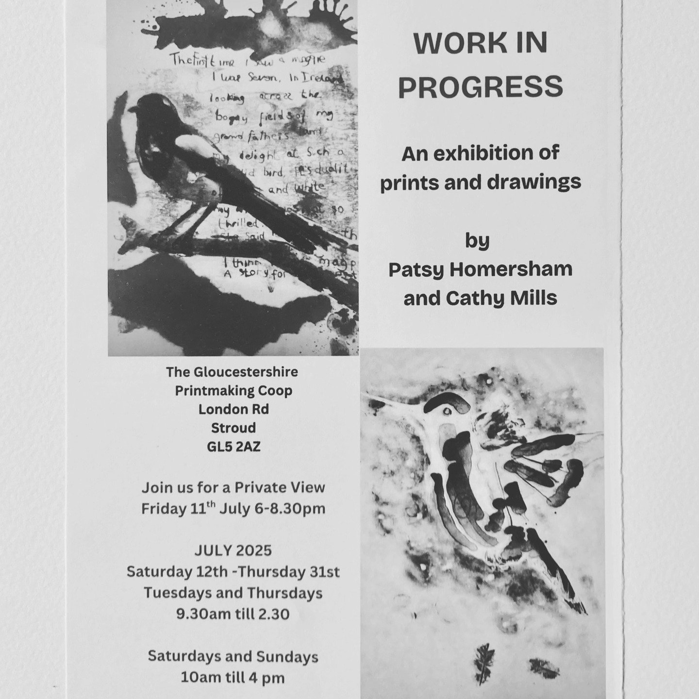 Myself and Patsy Homersham #spring21_sunshine are having an exhibition of ongoing prints and drawings plus some old favourites at the @gpc_print in July.Please come and see us! wed love to see you. PV is on 11th July from 6 to 8.30. I will be there f