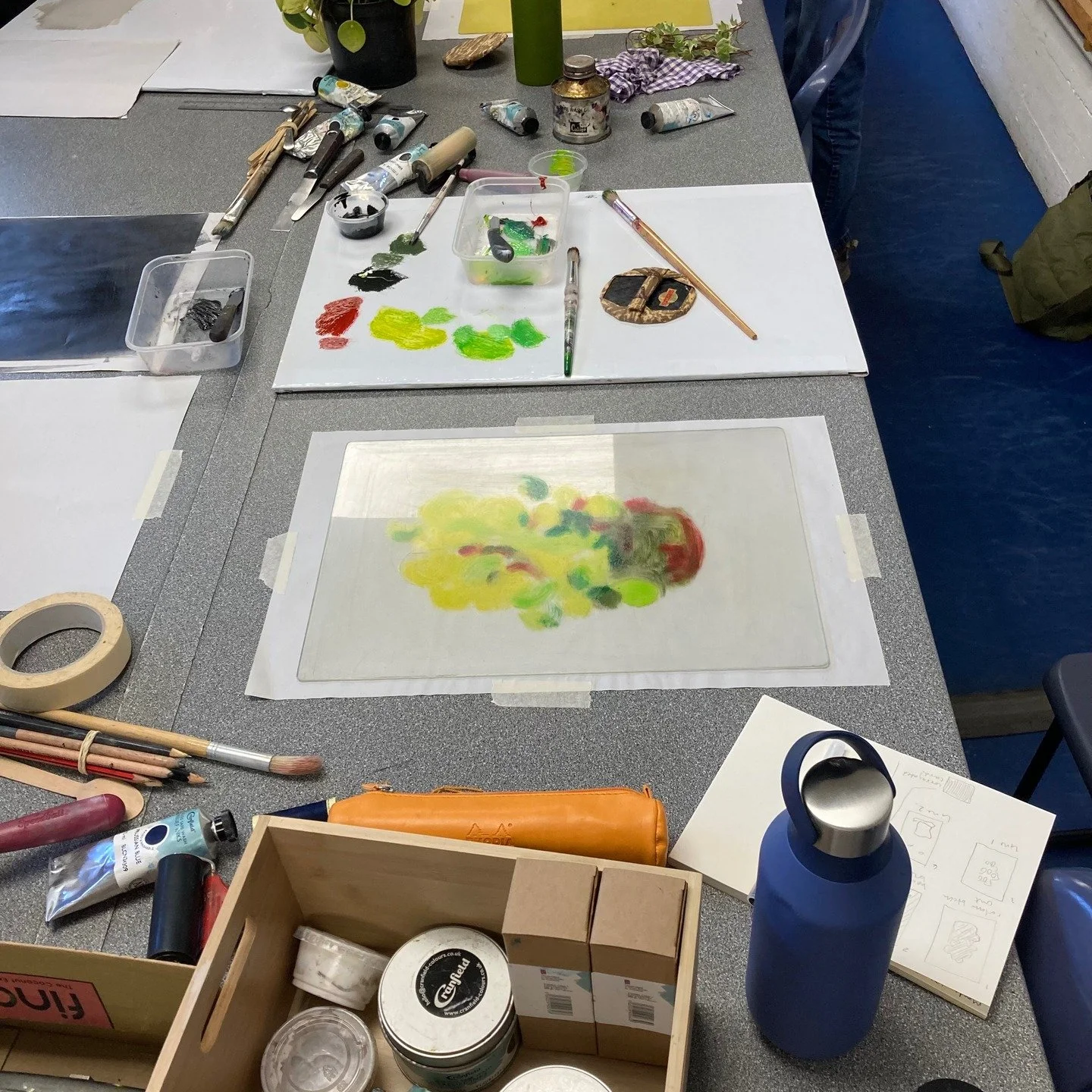 Sat February 7th. !0 am to 4 pm. A one day workshop. Exploring Monoprinting' with experienced printmaker, Cathy Mills.
A one day workshop exploring and playing with monoprinting techniques. Monoprinting is a type of printmaking and doesn't need a pri