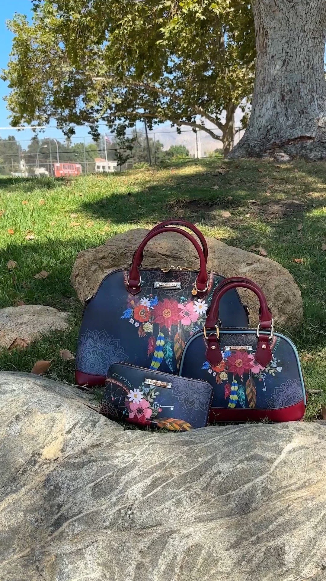 Carry beauty, confidence, and possibility wherever you go with the Dream Comes True 3-Piece Set. Featuring a large Dome Handbag, a small crossbody, and a zip wallet, each piece carries the whimsical Dream Comes True print.
Find the NEW Dream Comes T