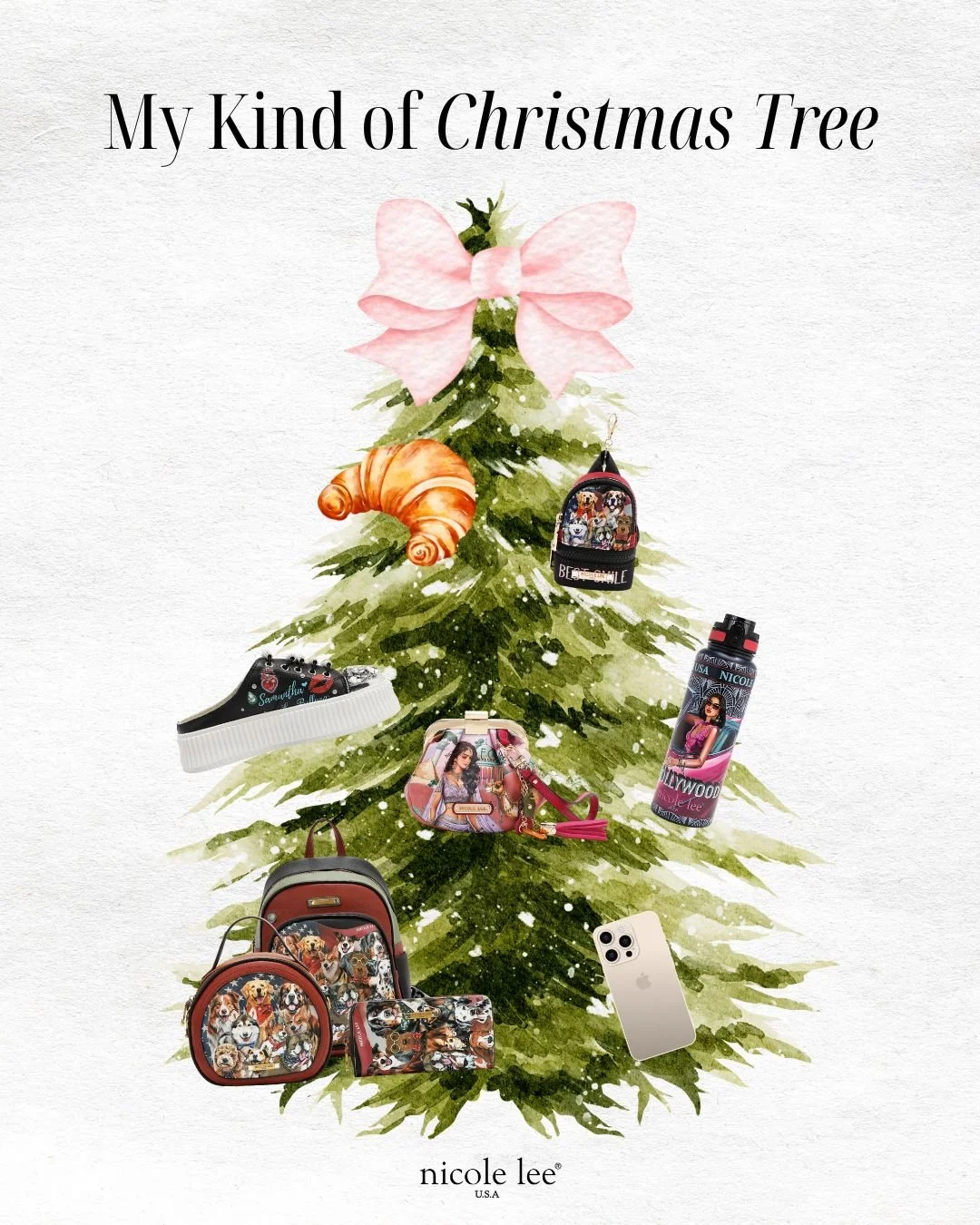 How would your dream Christmas tree look? 🎄✨ Tell us below!

Find all items and new arrivals in link in bio!

#nicoleleeusa #christmastree #handbags #accessories #christmasgifts