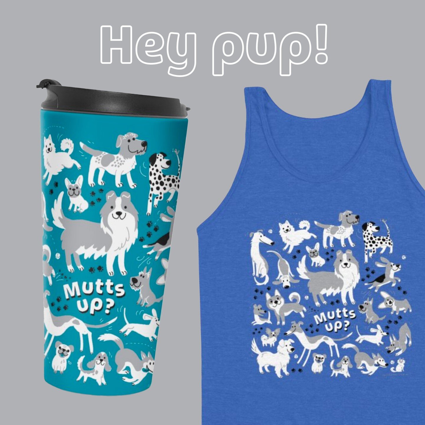 Mutts up?! If you're wondering what to wear to the dog park, we've got you covered! Announcing the launch of our Threadless shop! ❤️🐕 #dogart #dogsofinstagram #shibainu #chihuahua #greyhound #whippet #bordercollie #pug #frenchbulldog #corgi #dachshu