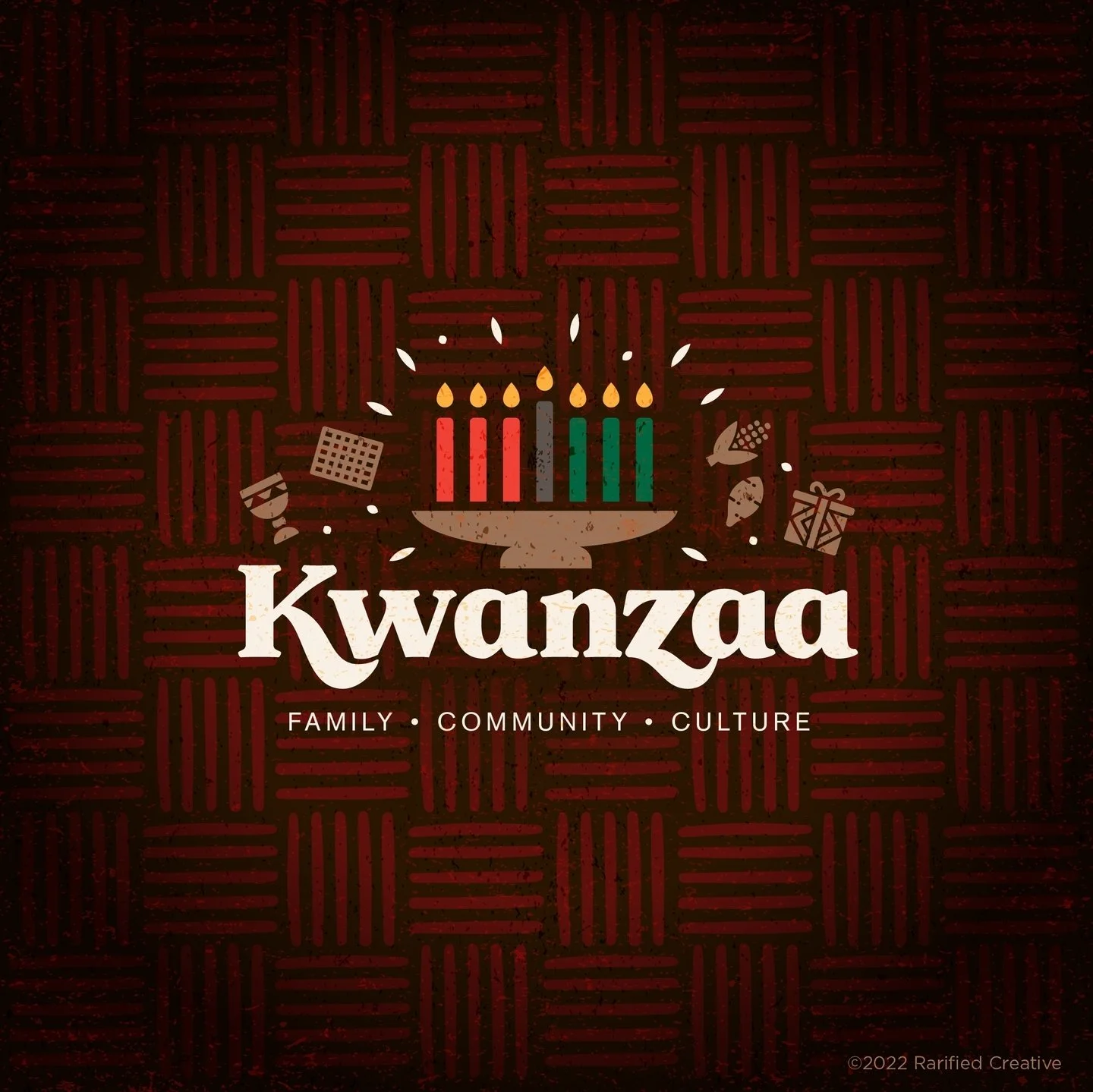 Kwanzaa was created in 1966 by Maulana Karenga, a Black American scholar. The holiday spans a week beginning on December 26, and celebrates seven principles of African culture:
🖤 umoja (unity)
🖤 kujichagulia (self-determination)
🖤 ujima (collectiv