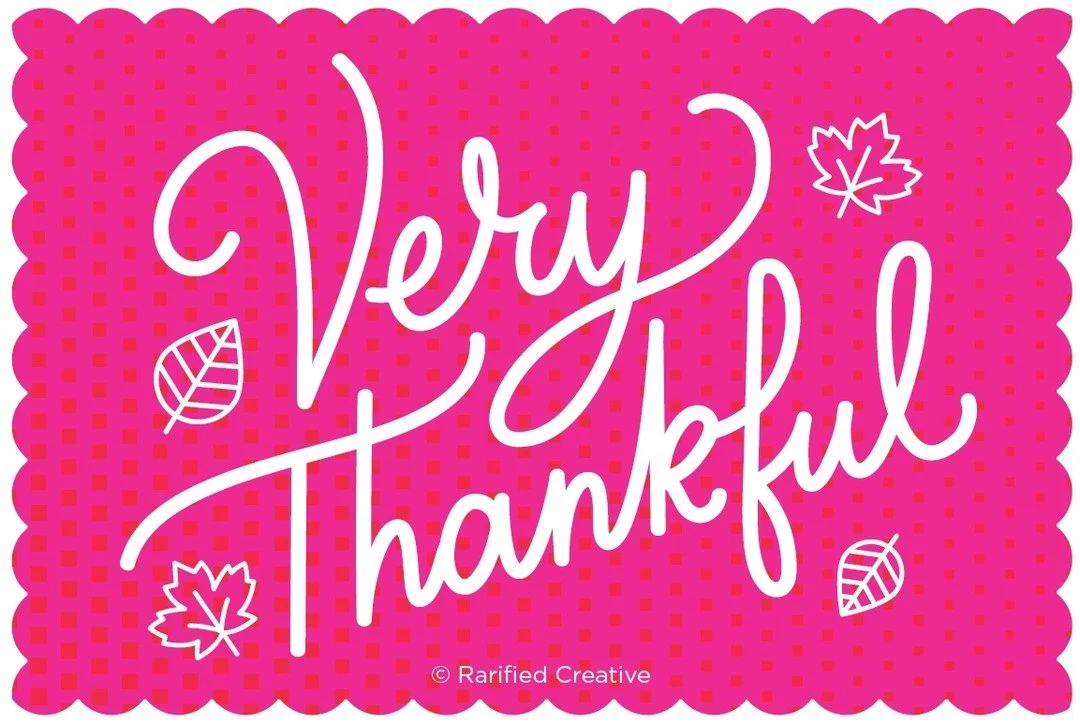 Hello, friends!

Thanksgiving is the perfect time to say how glad we are that our paths have crossed. We truly appreciate every connection, collaboration, and opportunity to create strategic and inspiring work together. Looking ahead to 2026 feels br