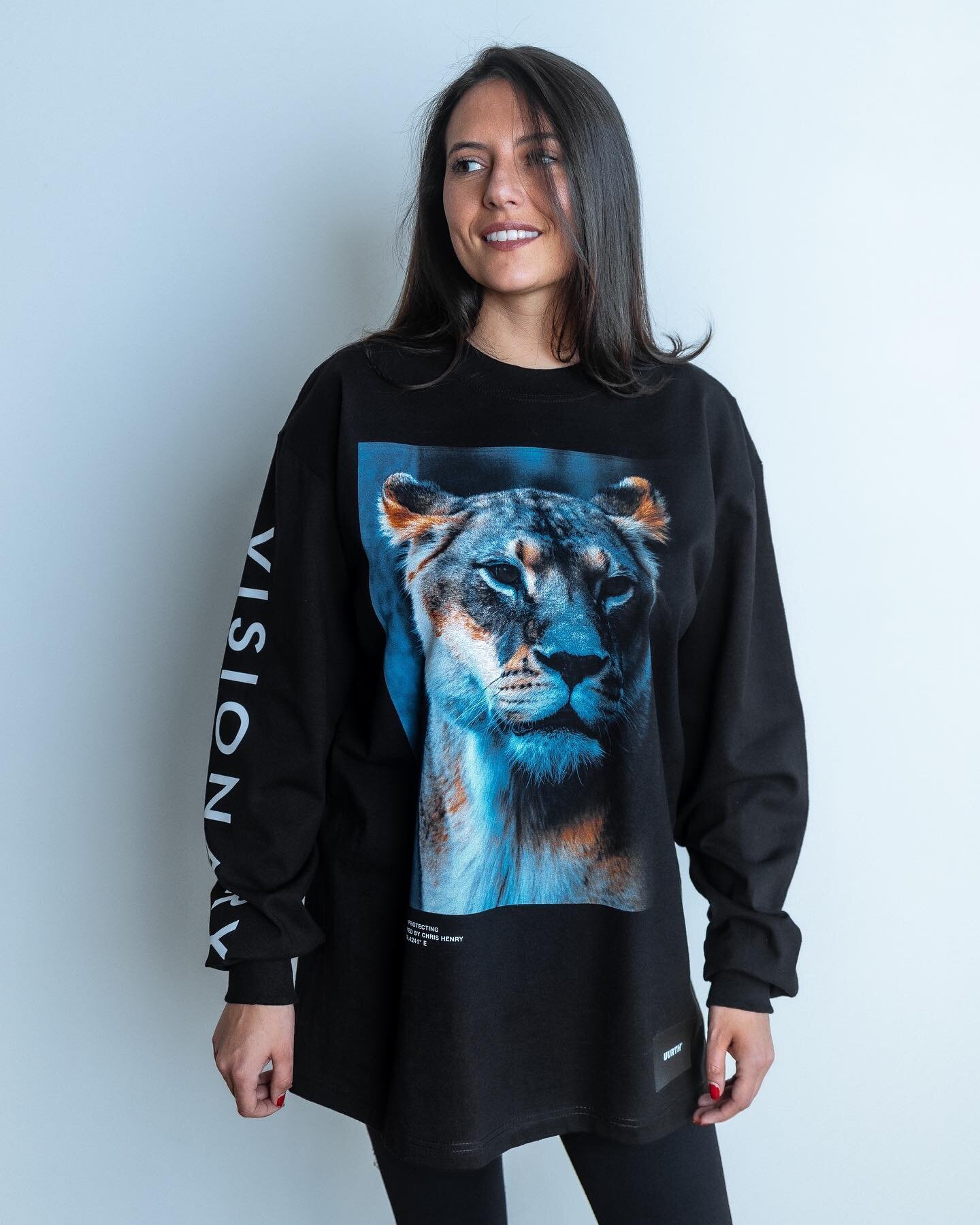 Our best-seller this season, the Lionness tee, photographed by @chrishenry and available on our website. Onward!
