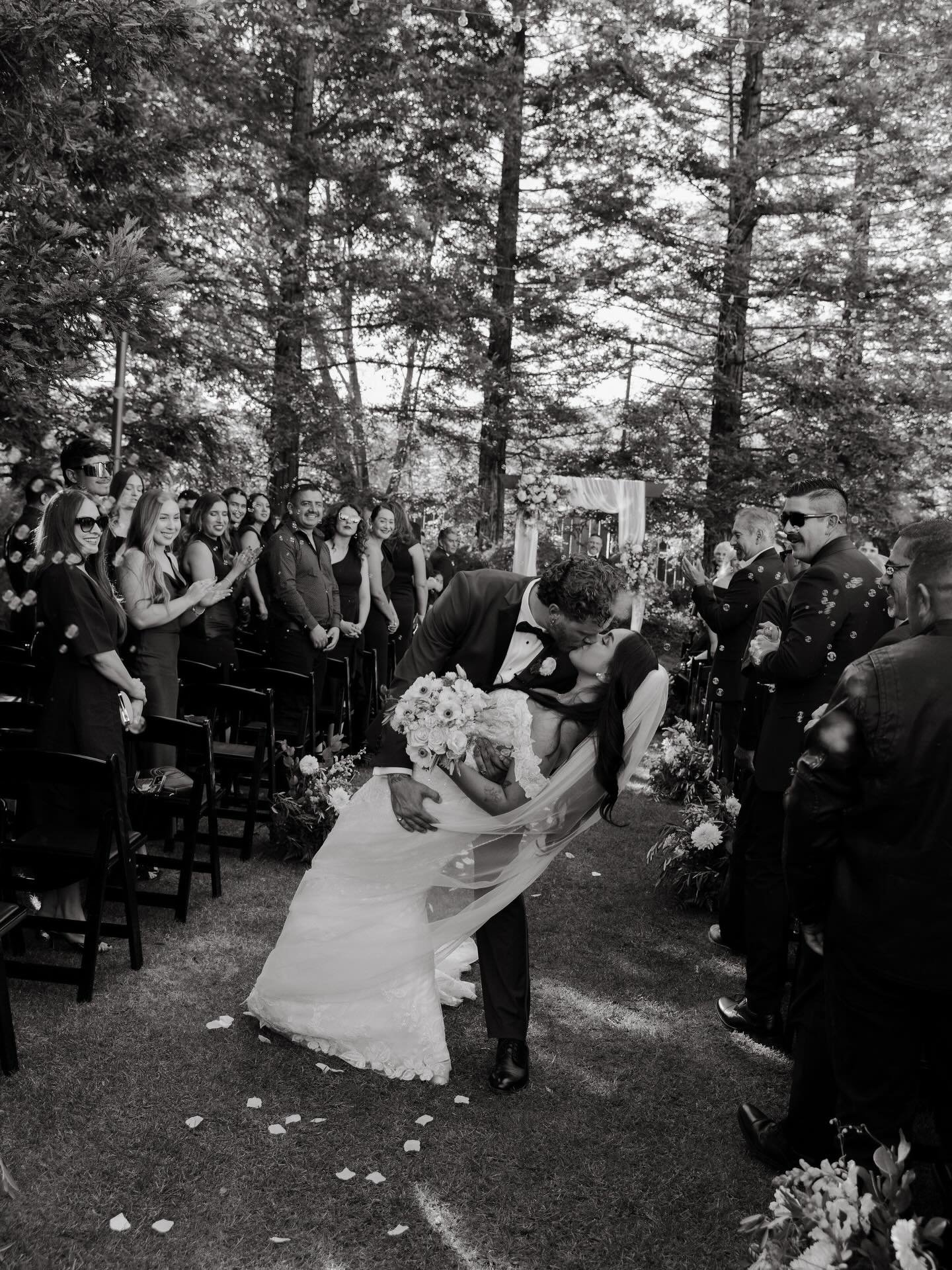 Some snaps from Joshua &amp; Diana&rsquo;s day down in California this past summer 🖤🪩🌴 #fujifilmx100v #weddingphotographer #seattlephotographer #washingtonwedding #tacomaphotographer