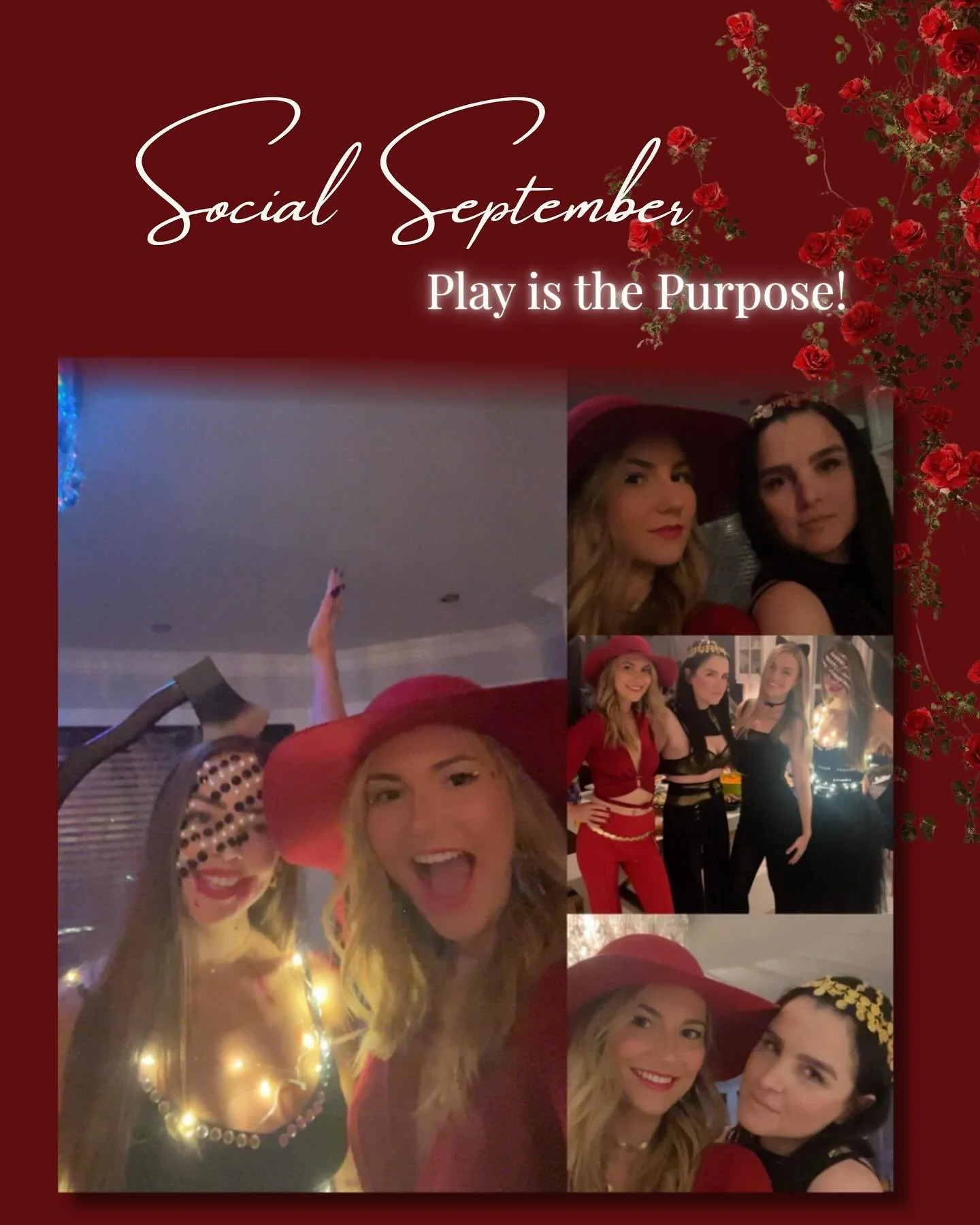 Social September ~ Play is the Portal ~ Play is the Purpose

Sometimes on this journey of healing, growth &amp; building a Legacy&hellip;

We forget to LIVE!

Living a life of Love &amp; Luxury is the purpose of it all anyway, right?

October was a S