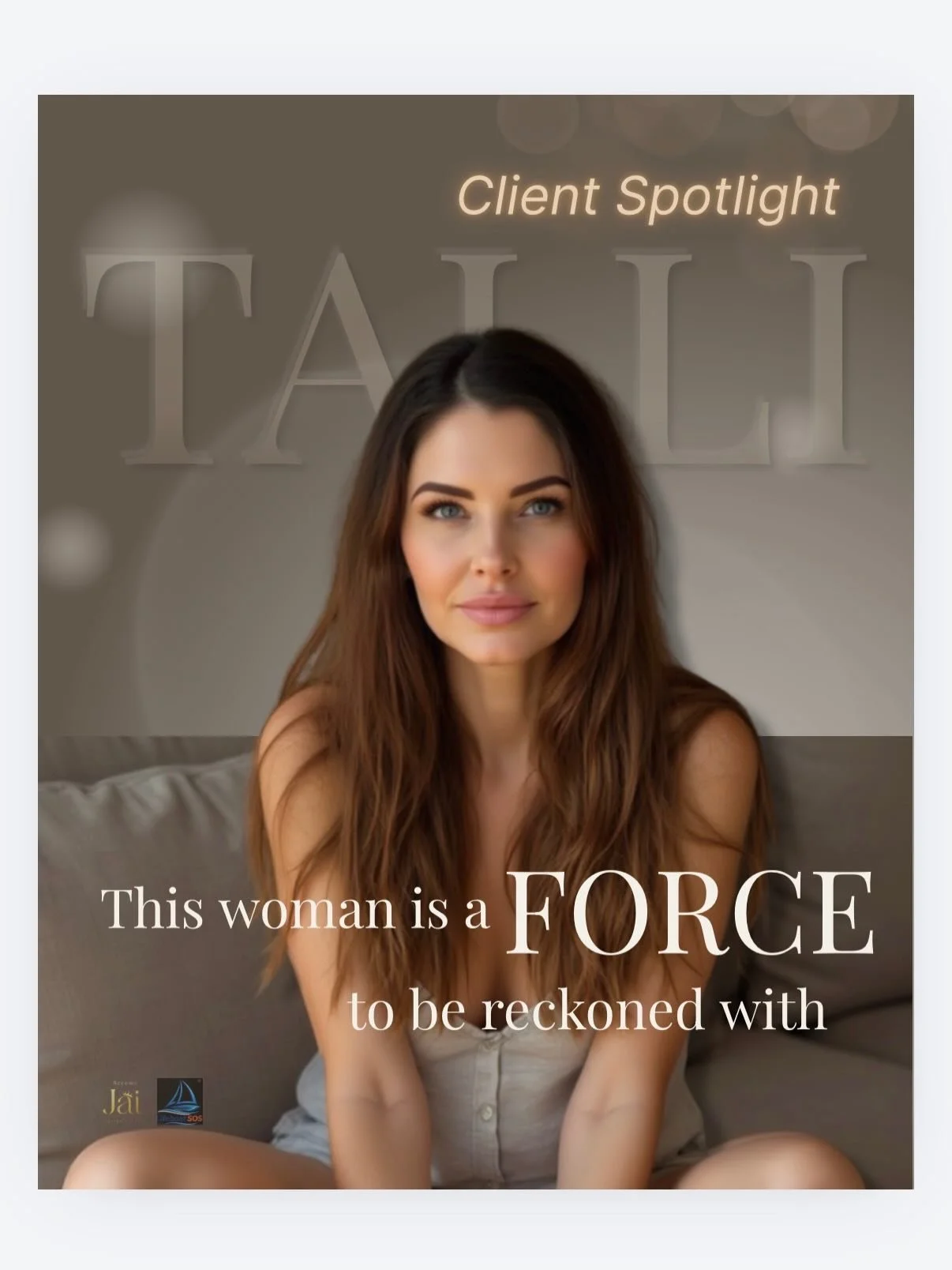 Talli is a force &mdash;
a living embodiment of doing the Soul Work.

Celebrating her this week as a client spotlight
and powerful member of the JAI community 👯&zwj;♀️✨

She manifested her retreat investment in one night.

{Story on the Prosperity P