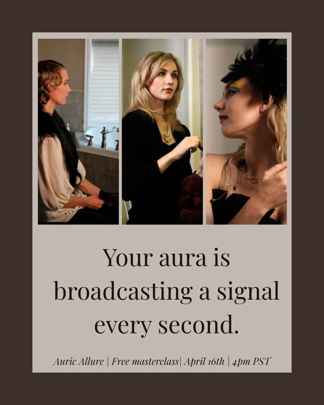 Your aura is broadcasting a signal every second.

And it&rsquo;s either&hellip;
&bull; attracting aligned opportunities
&bull; attracting devotion
&bull; attracting wealth

or quietly repelling them.

This isn&rsquo;t about doing more.
It&rsquo;s abo