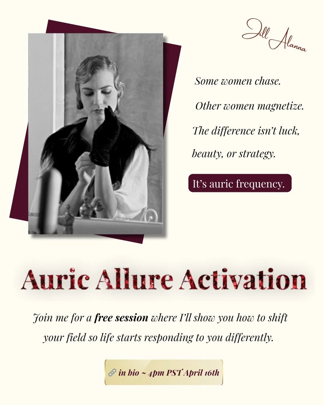 Some women chase.
Others&hellip; they&rsquo;re felt.

It&rsquo;s not about doing more,
or being more.

It&rsquo;s about the energy you&rsquo;re holding.

When your field shifts everything starts responding differently.

✧ 𝐀𝐜𝐭𝐢𝐯𝐚𝐭𝐞 𝐲𝐨𝐮𝐫 𝐀