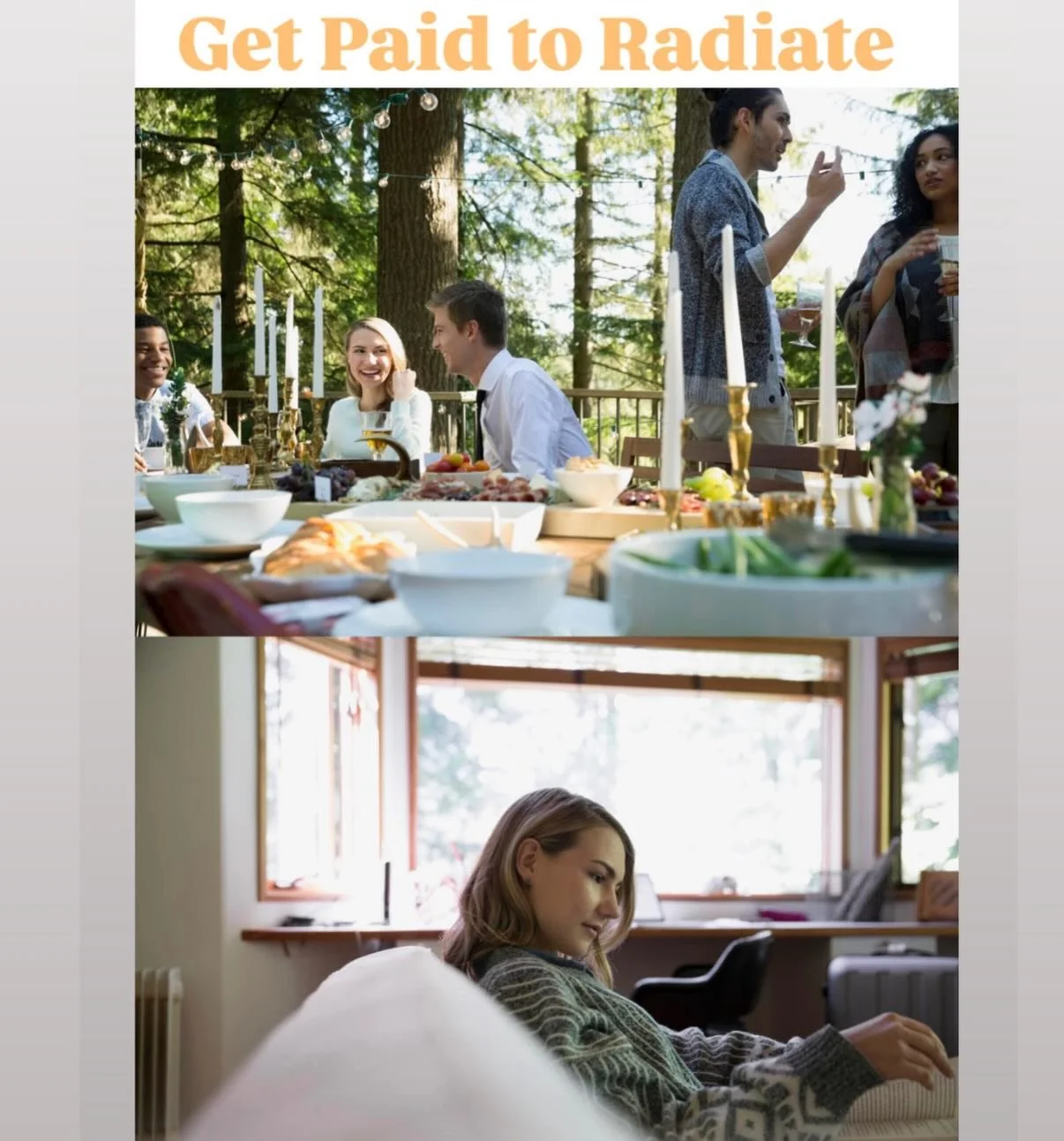 ✨ Get Paid to Radiate ✨

 I didn&rsquo;t do anything.
 
That&rsquo;s the part most people don&rsquo;t understand.
 
I wasn&rsquo;t dressed for it.
Wasn&rsquo;t trying to be seen.
Wasn&rsquo;t performing.
 
I was sitting in a coffee shop&hellip;
quiet