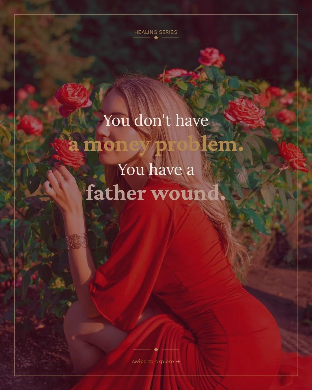 Nobody told me that the reason I couldn't hold onto money&hellip; was because I never felt safe being held.
When my father wound was open, everything felt unstable. Money came and went. Support felt unreliable. Receiving felt impossible like some par
