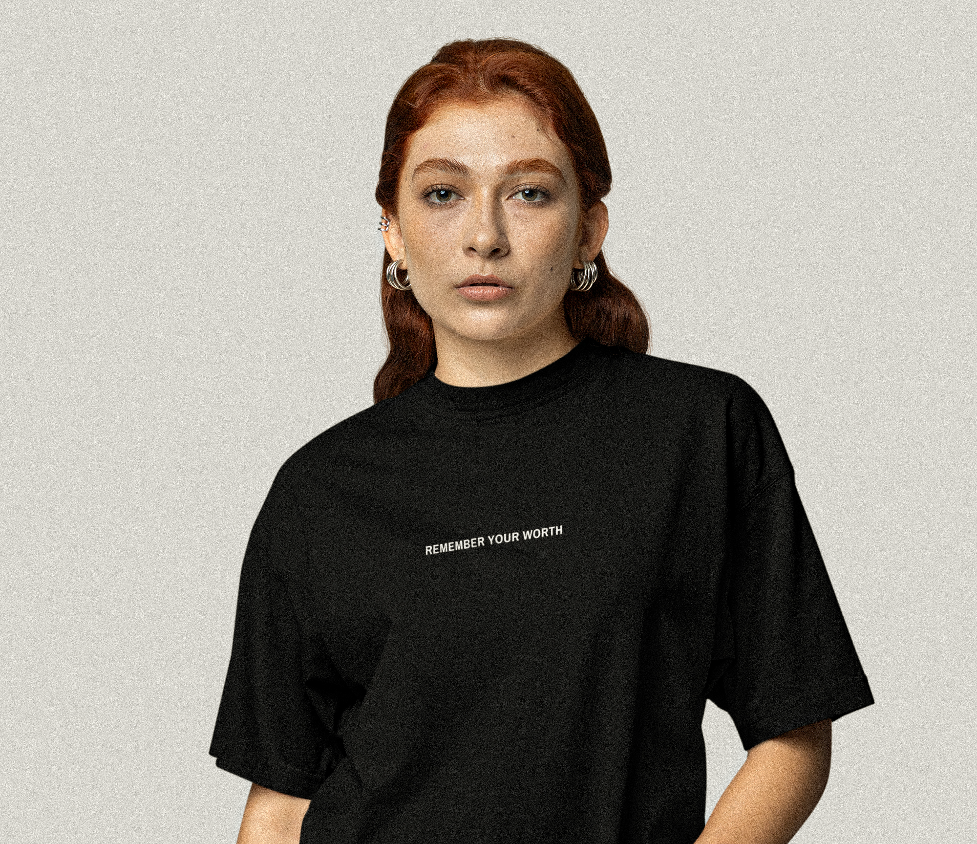 "Remember Your Worth" Our sporty affirmation t-shirt is designed for those who value aesthetics and wellness. This minimalist t-shirt is intentionally crafted to inspire you.