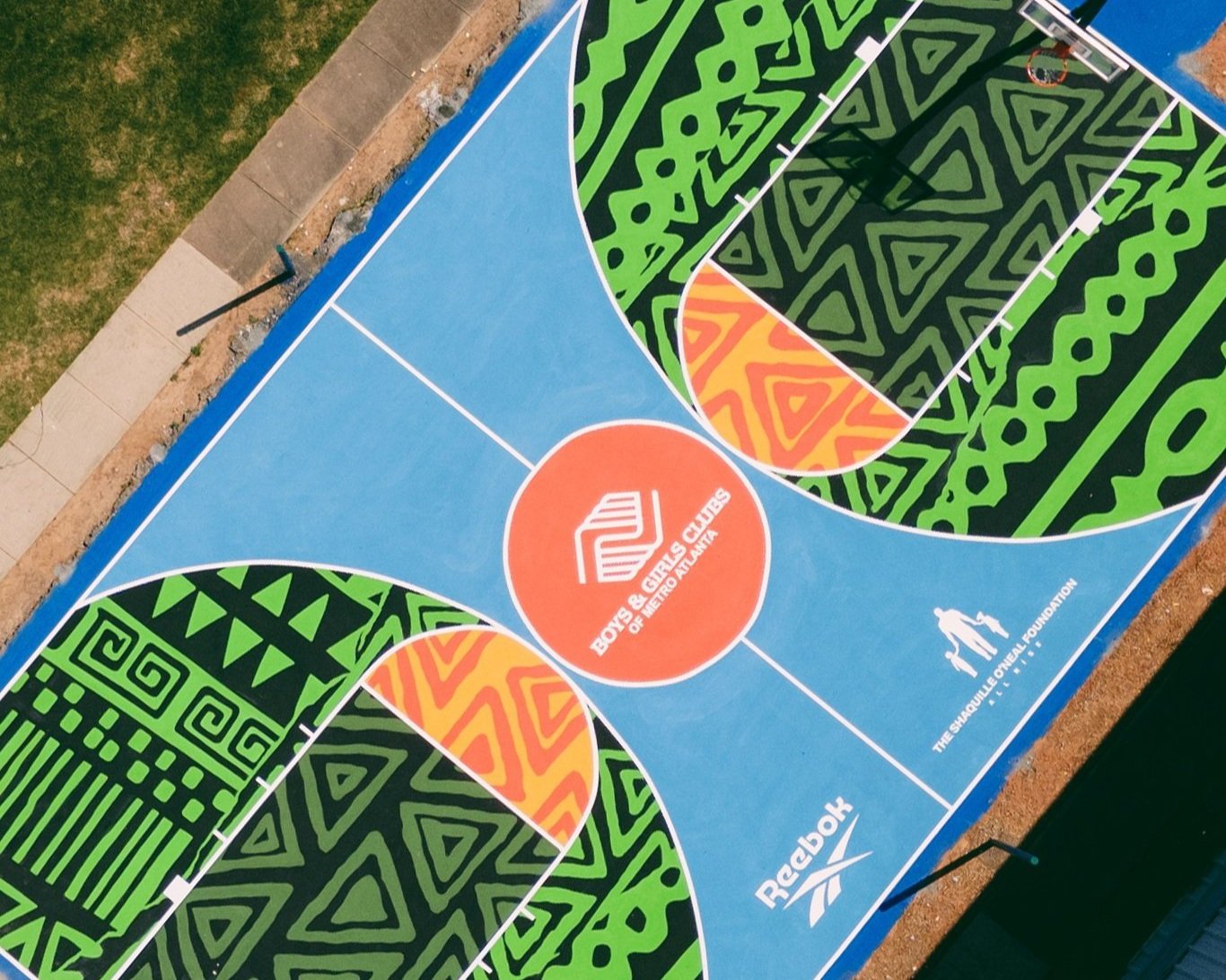 Reebok, Shaquille O'Neal Foundation Restore Basketball Court Atlanta-Area Kids and Teens at the James T. Anderson Boys &amp; Girls Club