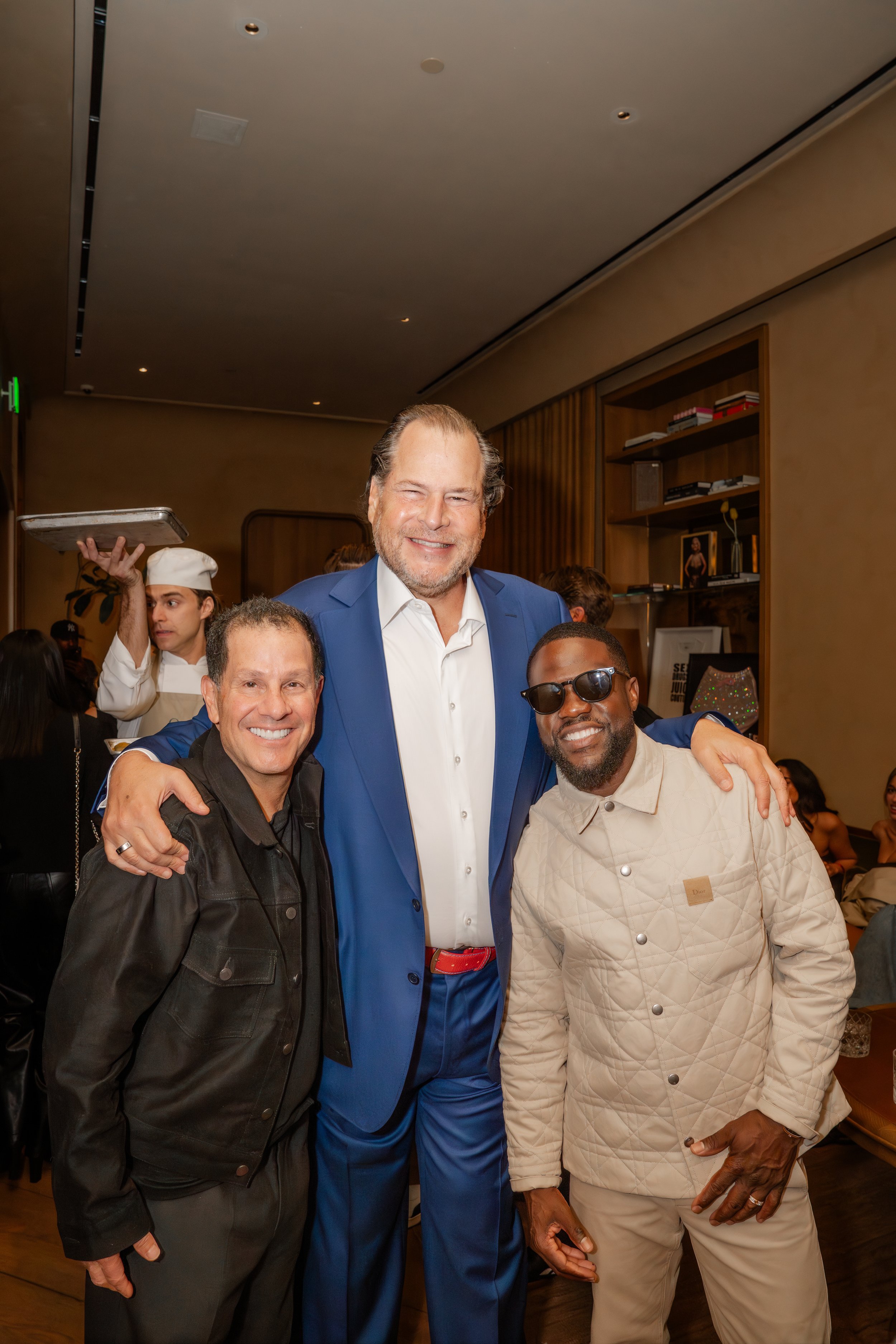 Jamie Salter, Marc Benioff, Kevin Hart