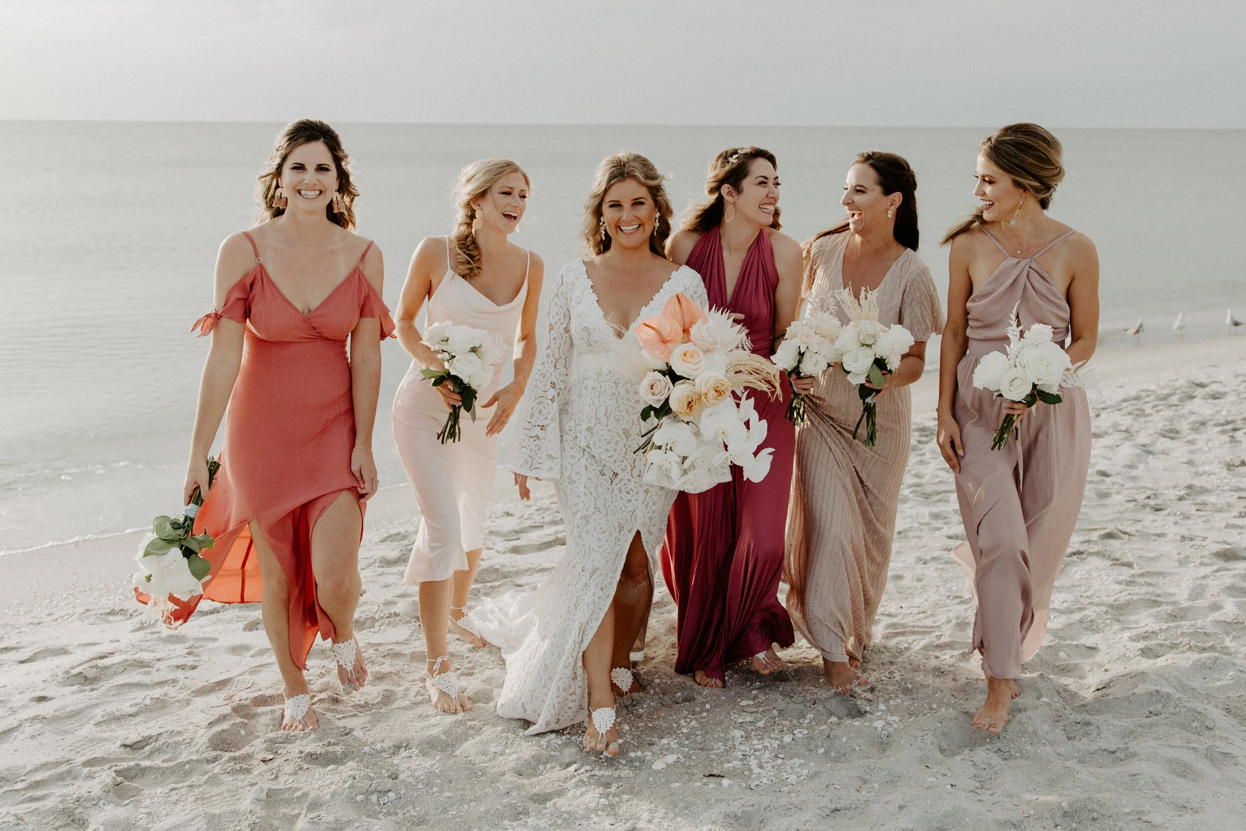 boho beach wedding bridesmaid dresses