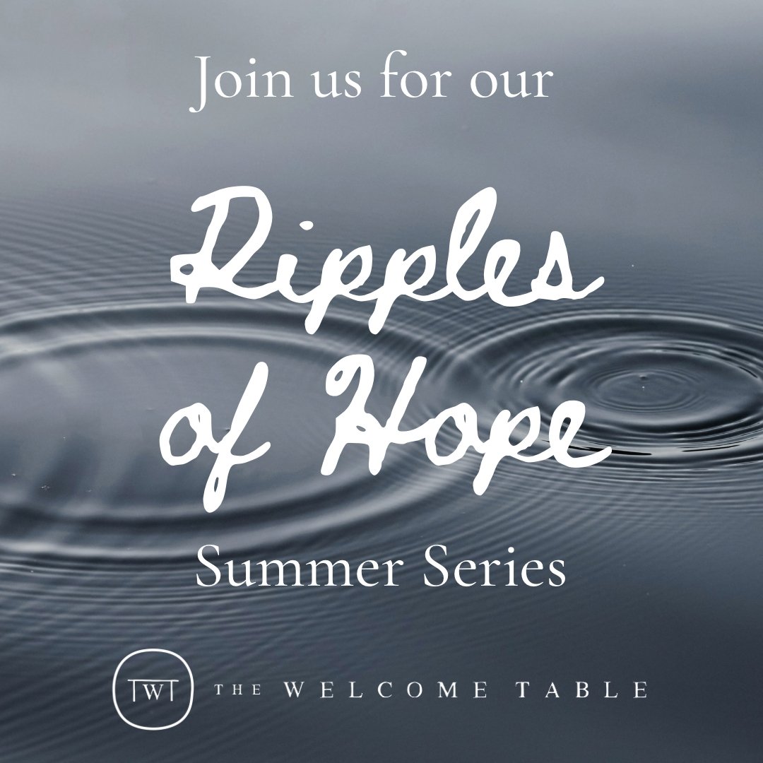 This week we are excited to jump into our summer series, Ripples of Hope! 

In this series, we will revisit stories from our writers that explore how small actions and steps toward growth can create meaningful impacts within our lives and communities