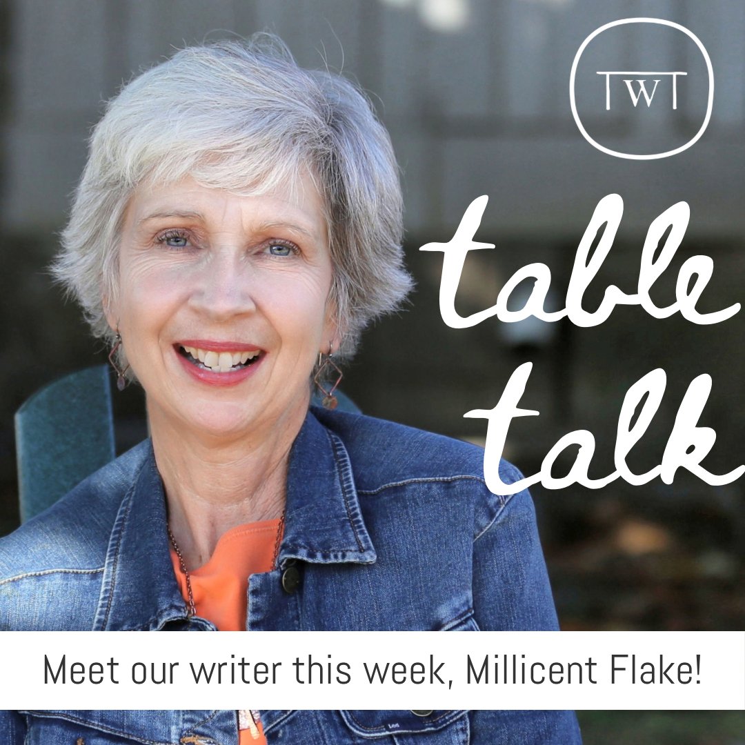 It&rsquo;s such a pleasure to feature Millicent Flake as this week&rsquo;s writer in our Ripples of Hope summer series! 👏👏👏

Millicent and her husband, Keith, live in the country in Northwest Georgia with a feral cat named Walter. She enjoys worki