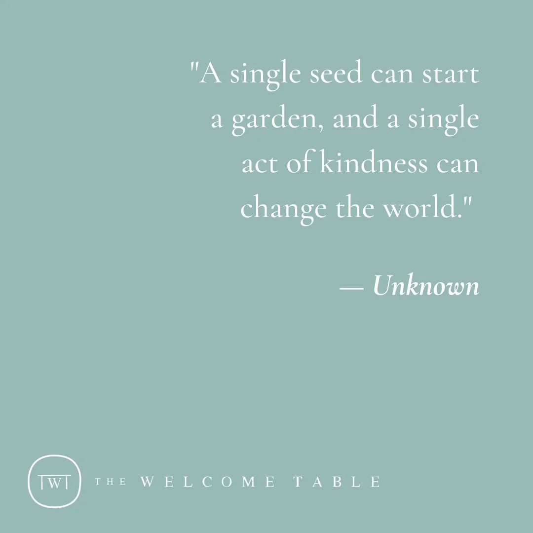 Consider how we are called to sow seeds of hope, peace, and love in our communities, trusting that even unseen, God is at work bringing forth growth and renewal.

May we give thanks for those whose love and whose labor has tilled the soil bringing fo