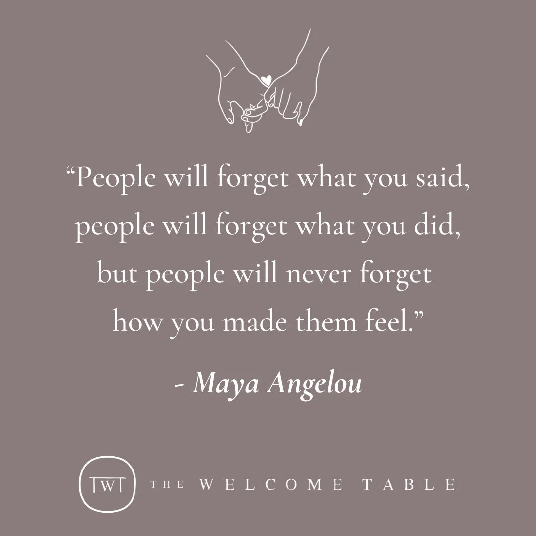Can you recall a time when someone unexpectedly reached out to you to provide help or meet a need? What was that experience like for you? How did that experience make you feel?

#tabletalk #togetherness #diversity #allvoices #youarewelcomehere #allar