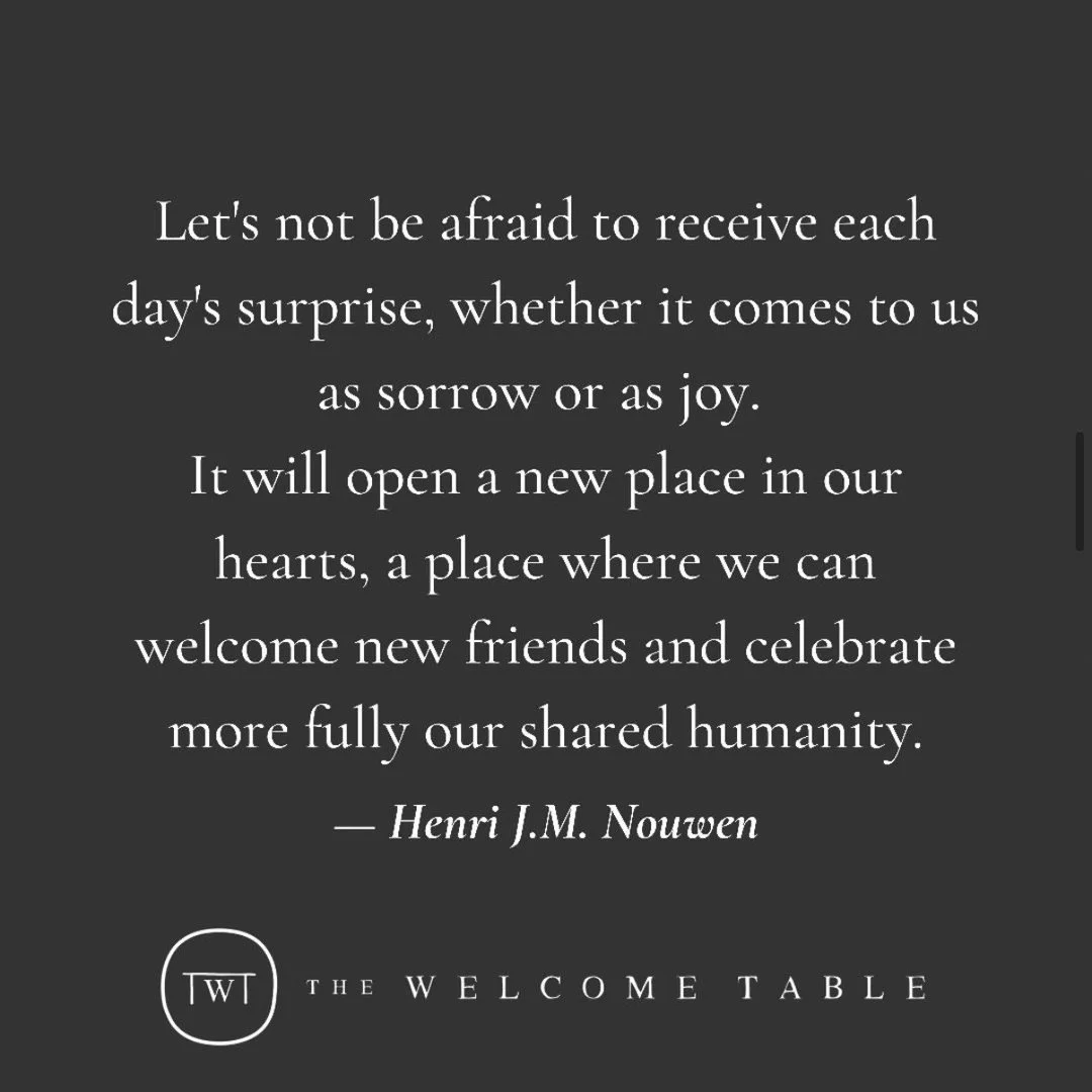 Who are the people in your life who have extended welcome to you in small and significant ways?⠀⠀⠀⠀⠀⠀⠀⠀⠀
⠀⠀⠀⠀⠀⠀⠀⠀⠀
Pick some flowers or maybe bake cookies, and then gift them to a friend or neighbor as your own small act of love and welcome. ✨🌸 ⠀⠀⠀⠀