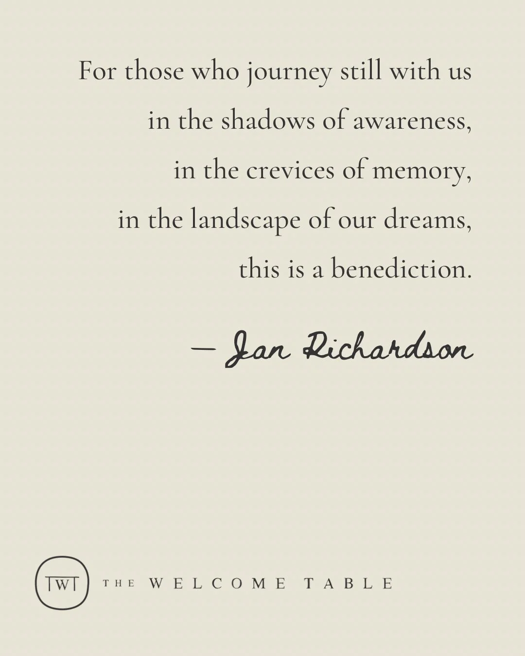 Do you have a place or time of the year when you intentionally remember loved ones who have passed away? What rituals or practices accompany your remembering? ​​​​​​​​
​​​​​​​​
As we remember the ones who have gone before, we acknowledge that we are 