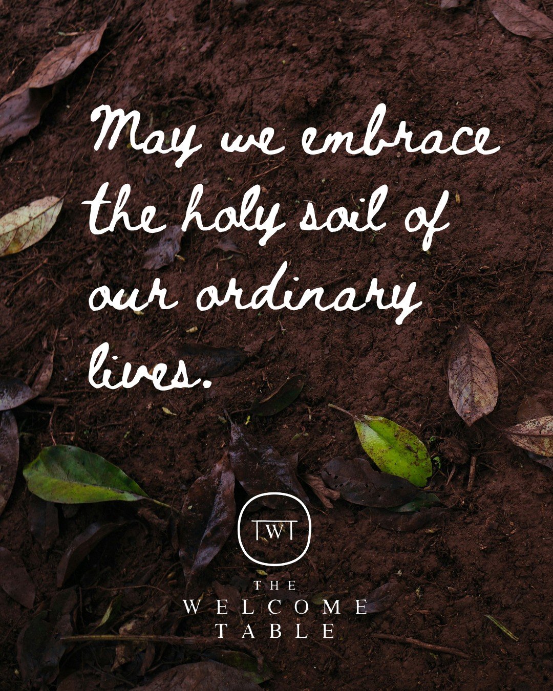 The place on which you stand right now is holy ground.

The desk where you answer emails, the classroom where you teach, the kitchen where you prepare meals &mdash; holy ground.

The carpool line, the hospital waiting room, the late-night nursery &md