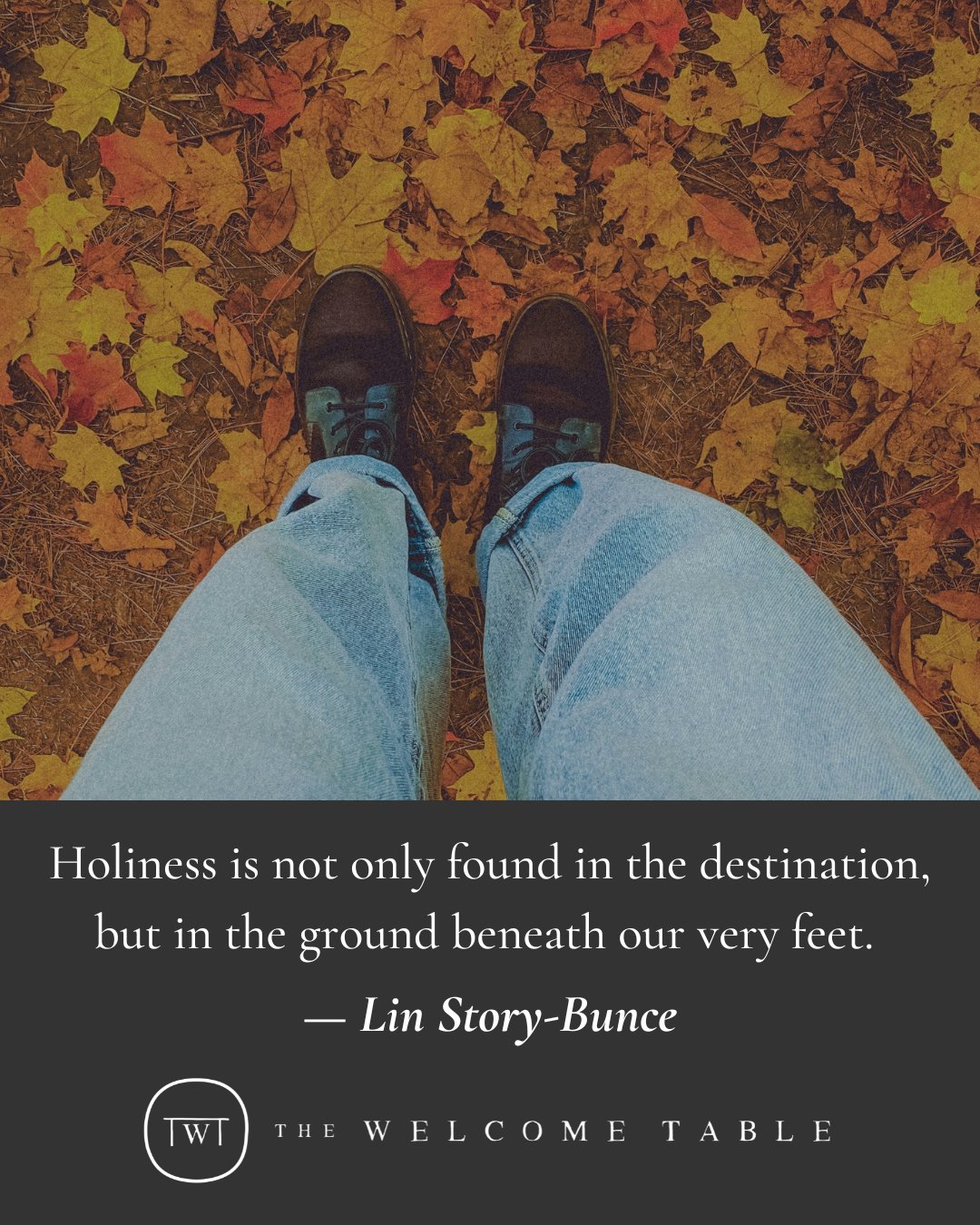 Holy One,​​​​​​​​
Slow our steps and open our eyes to the sacred that surrounds us.​​​​​​​​
Teach us to see your presence in the ordinary &mdash;​​​​​​​​
in the work we do, the people we meet, the quiet moments in between.​​​​​​​​
Let the ground bene