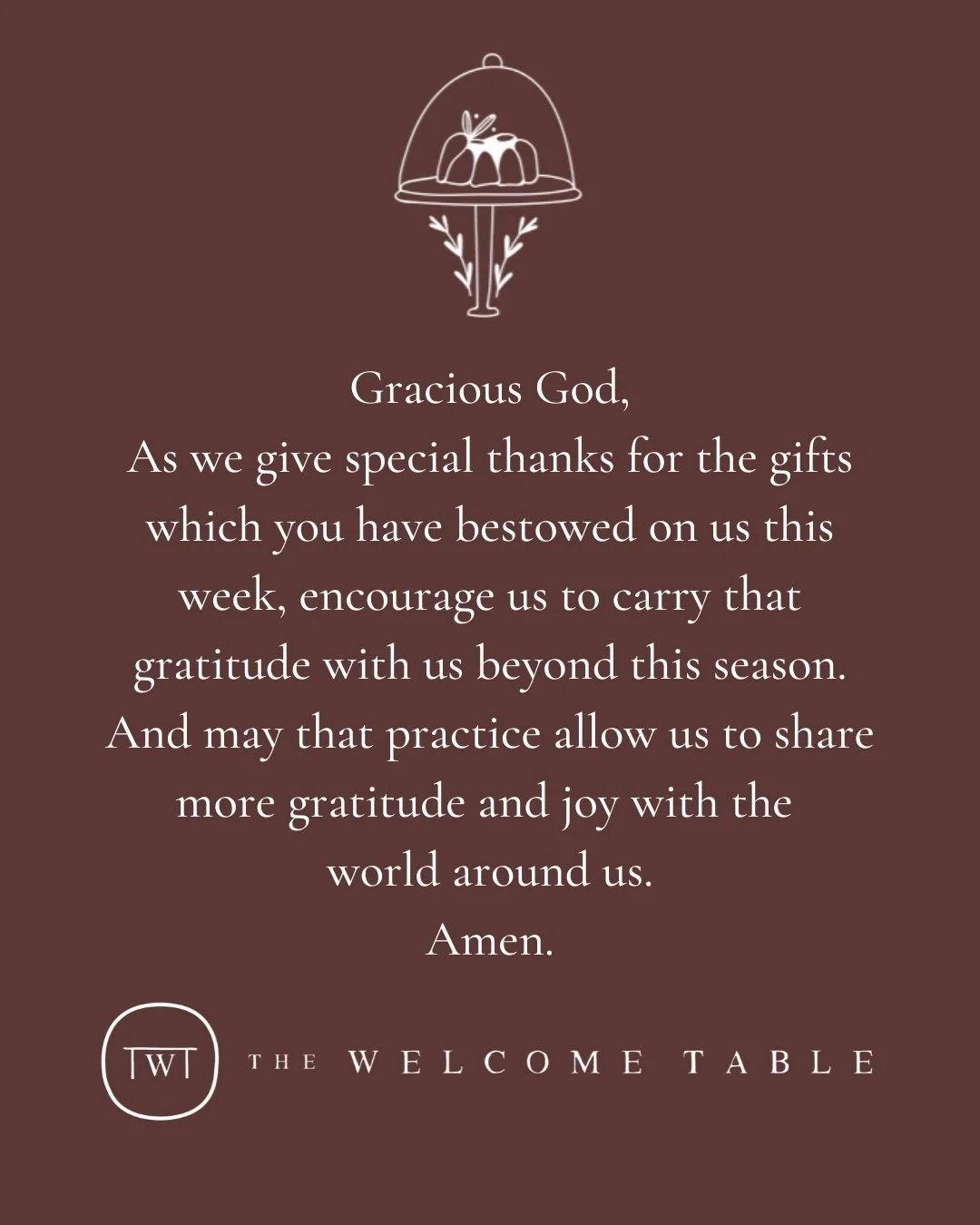 Gratitude is meant to be more than a seasonal theme or a one-meal conversation starter. May the gratitude we practice today&mdash;naming our blessings, noticing small kindnesses, remembering what sustains us&mdash;become a steadier spiritual rhythm, 