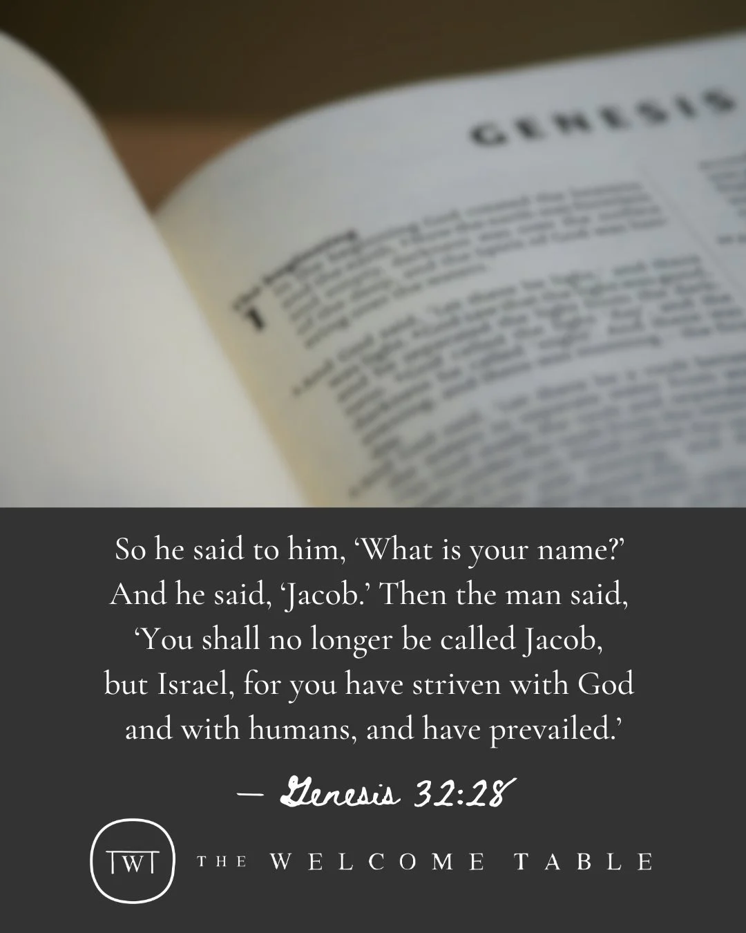 Jacob arrives at the Jabbok carrying a complicated past and an uncertain future. And there, in the darkness of night, he wrestles with God until morning.

I imagine this story could connect with all of us, because we all know something about that kin