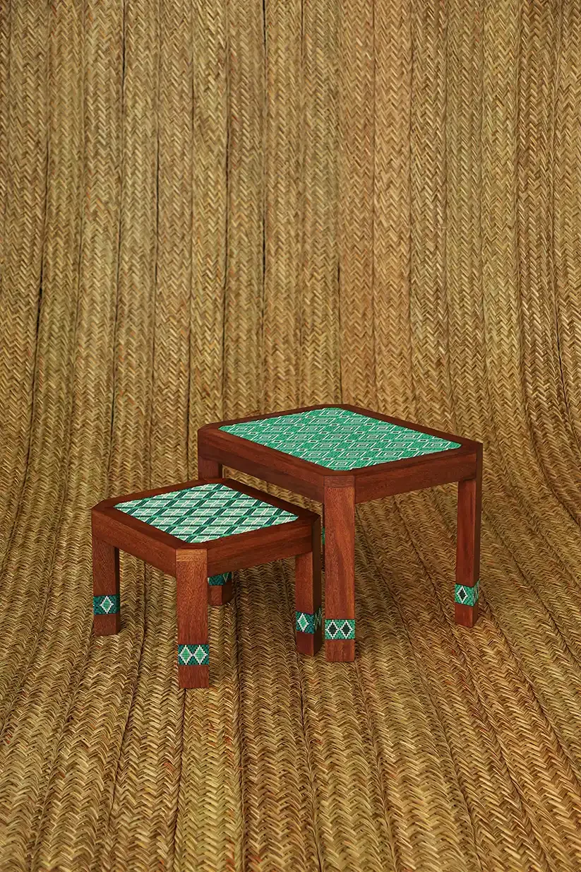 Sibundoy Beaded Nesting Tables