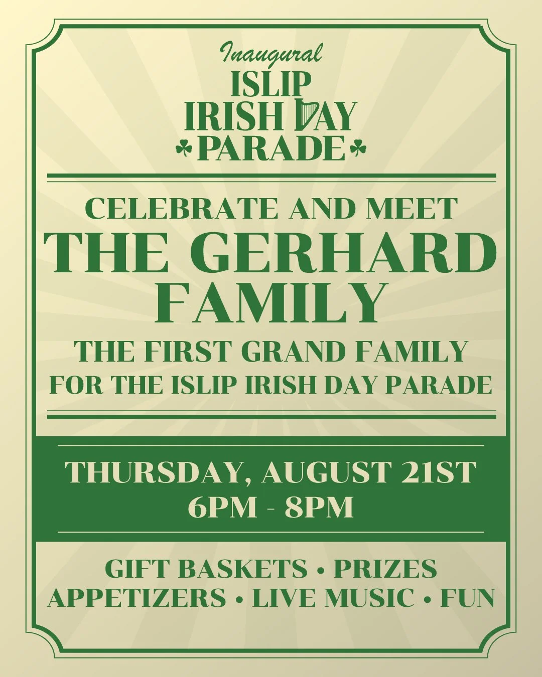Celebrate & Meet the Gerhard Family