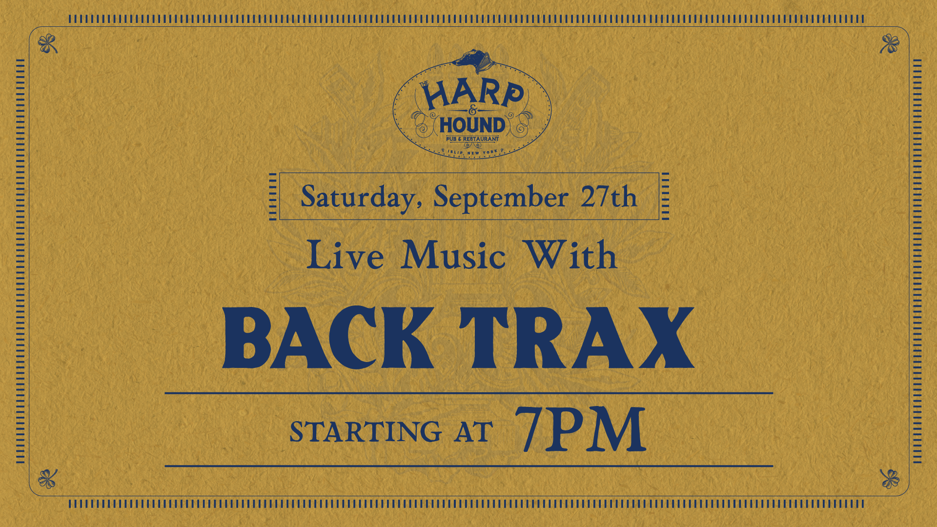 Live Music with Back Trax