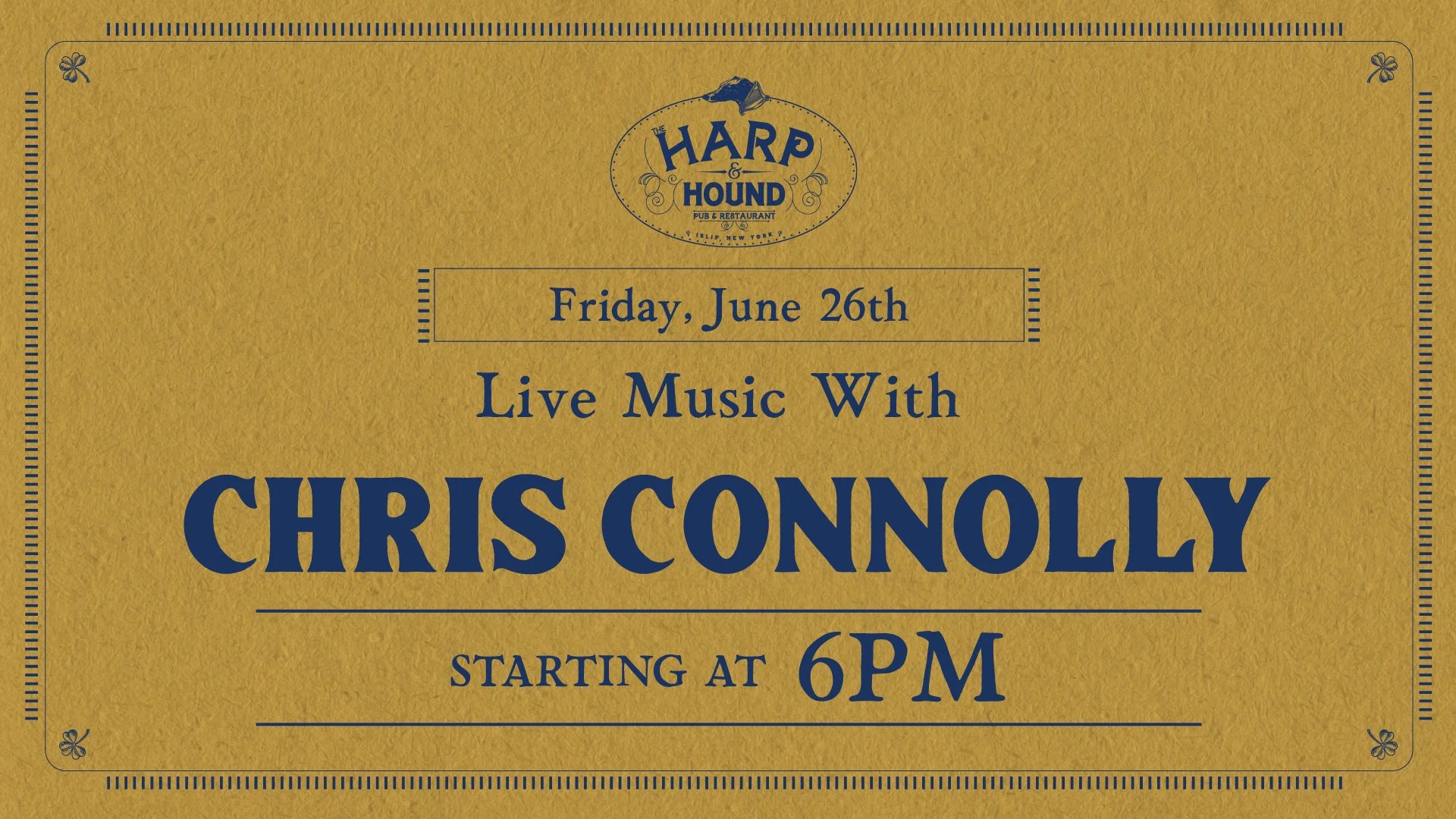 Live Music with Chris Connolly 