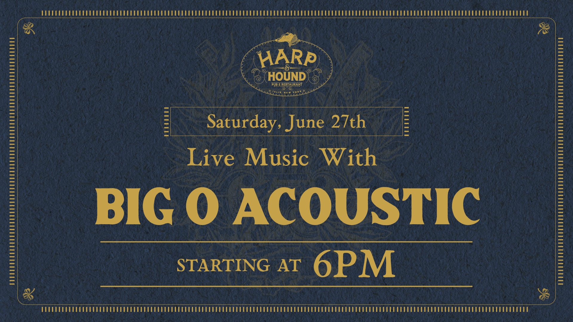 Live Music with Big O Acoustic