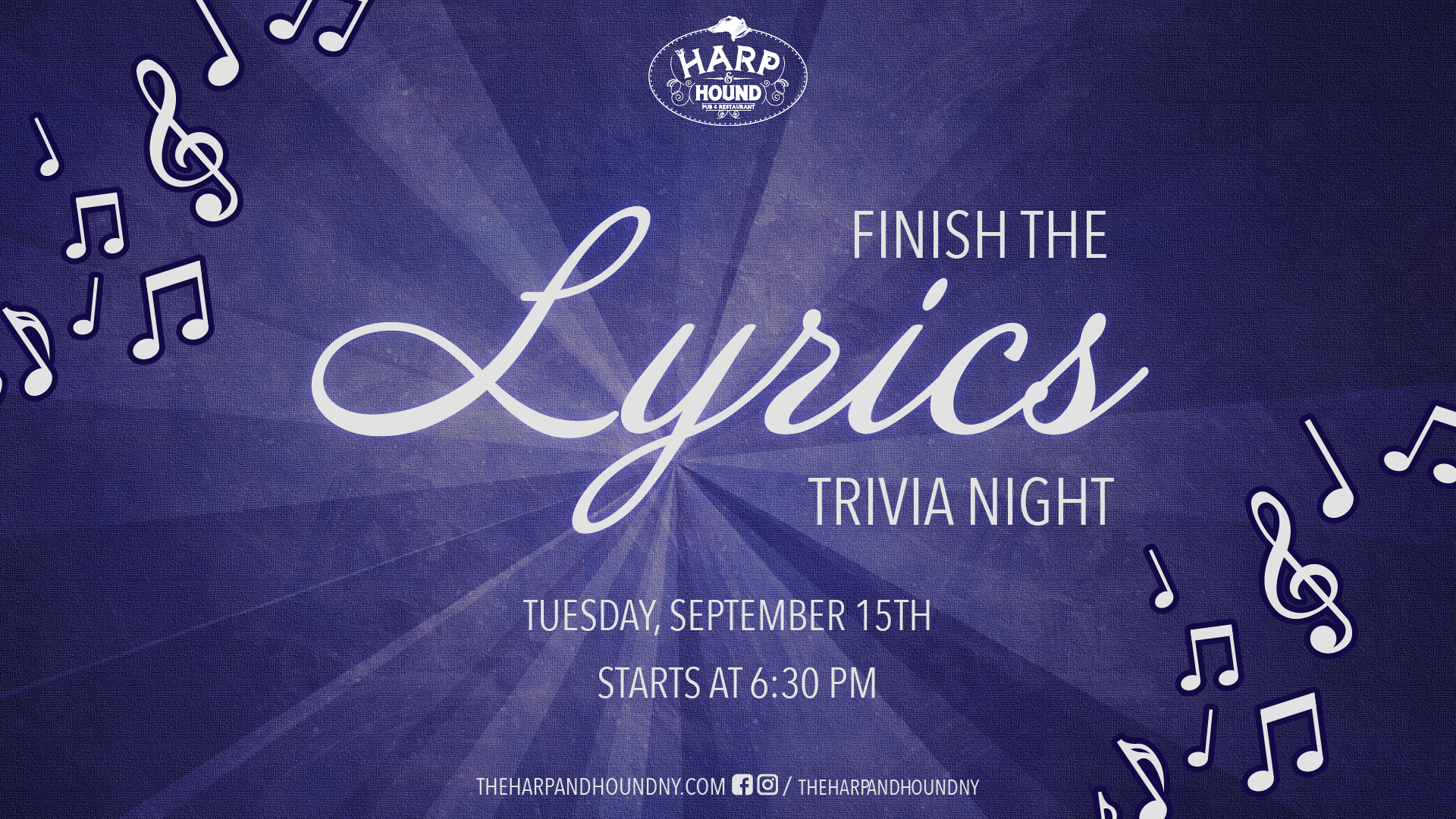 Finish the Lyrics Trivia Night
