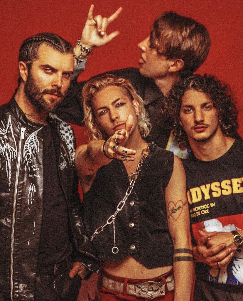 The Hunnaband wearing Odyssey T-shirt