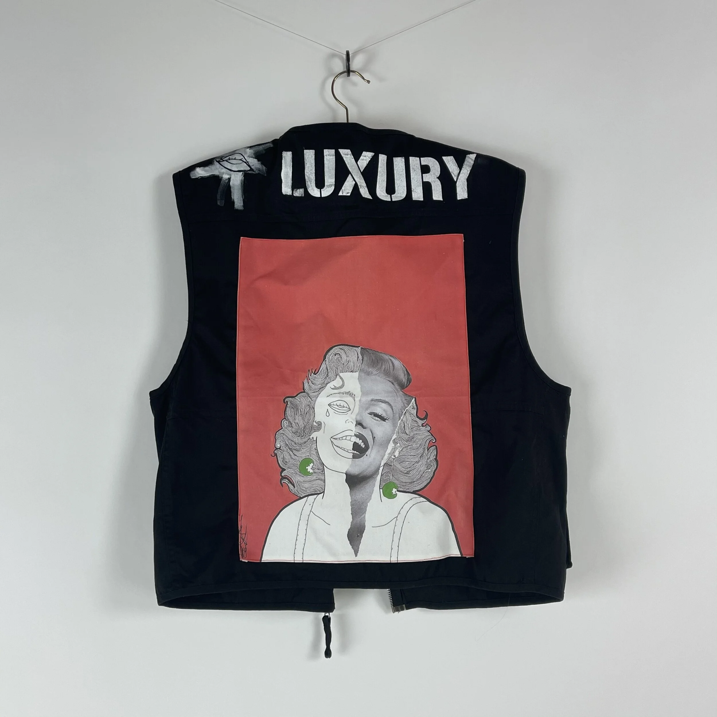 Black Tactical Vest - Marilyn Vest (Back)