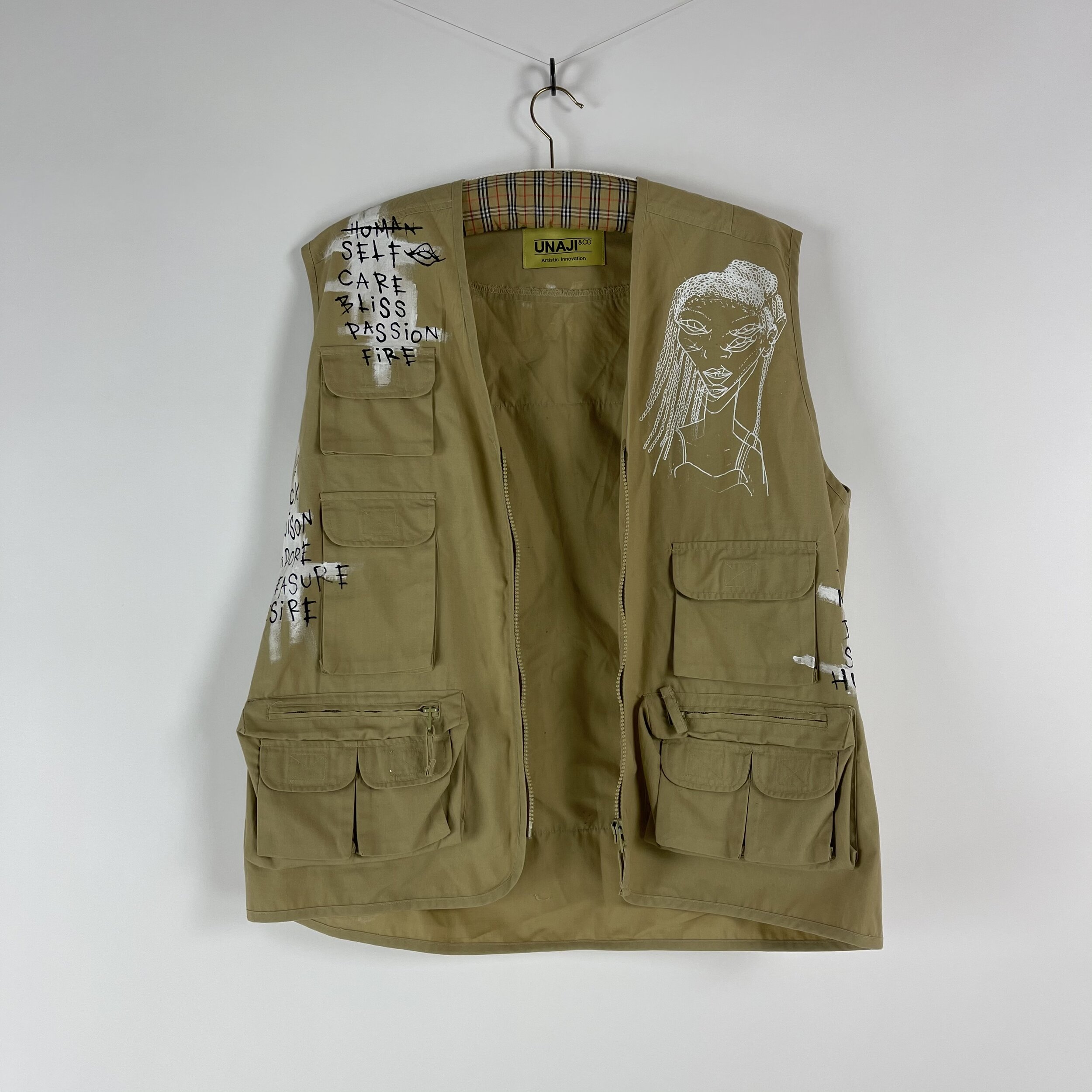 Beige Tactical Vest - Kate Moss & Pete Docerty (Front)
