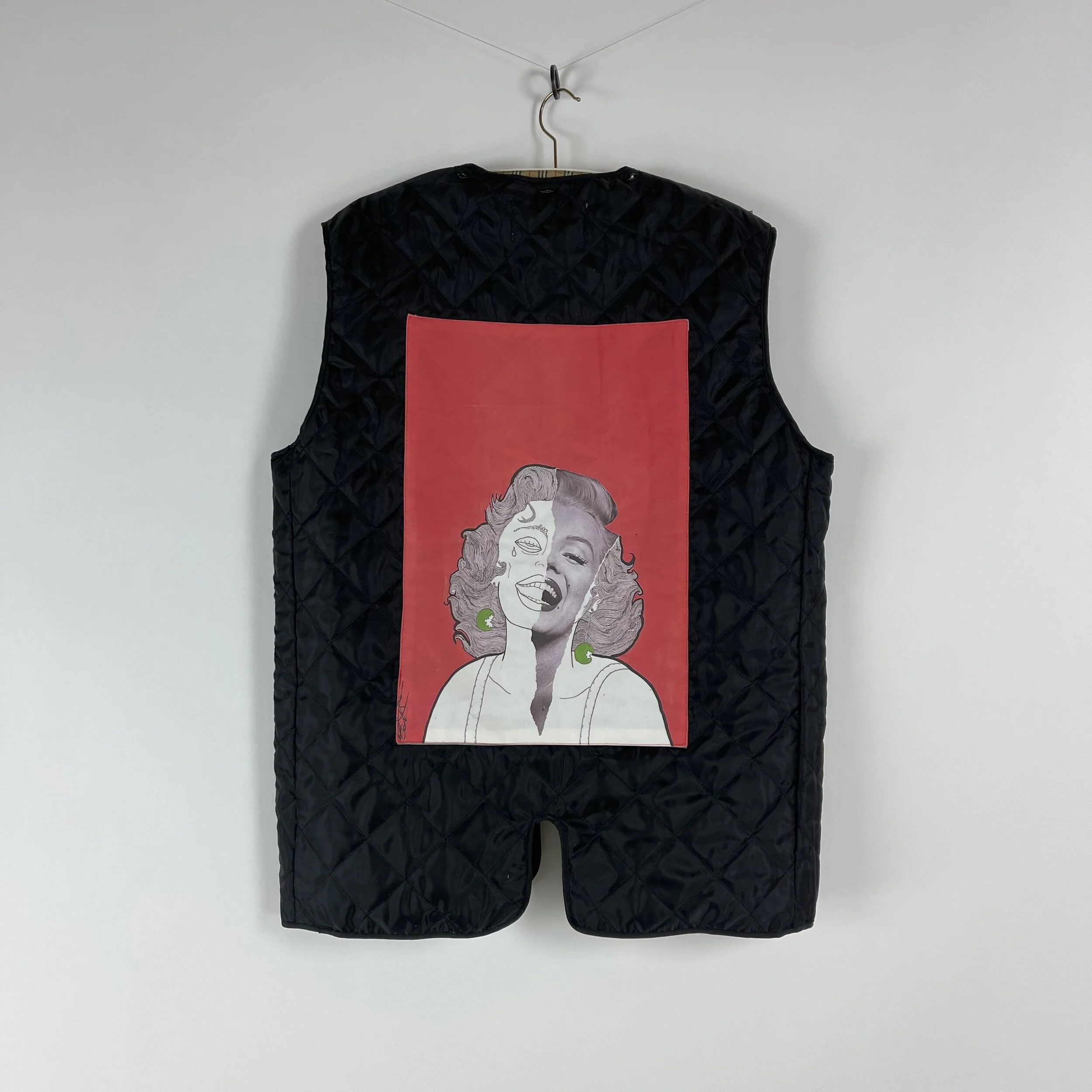 Black Illustrated Vest - Acts Of Service (Back)