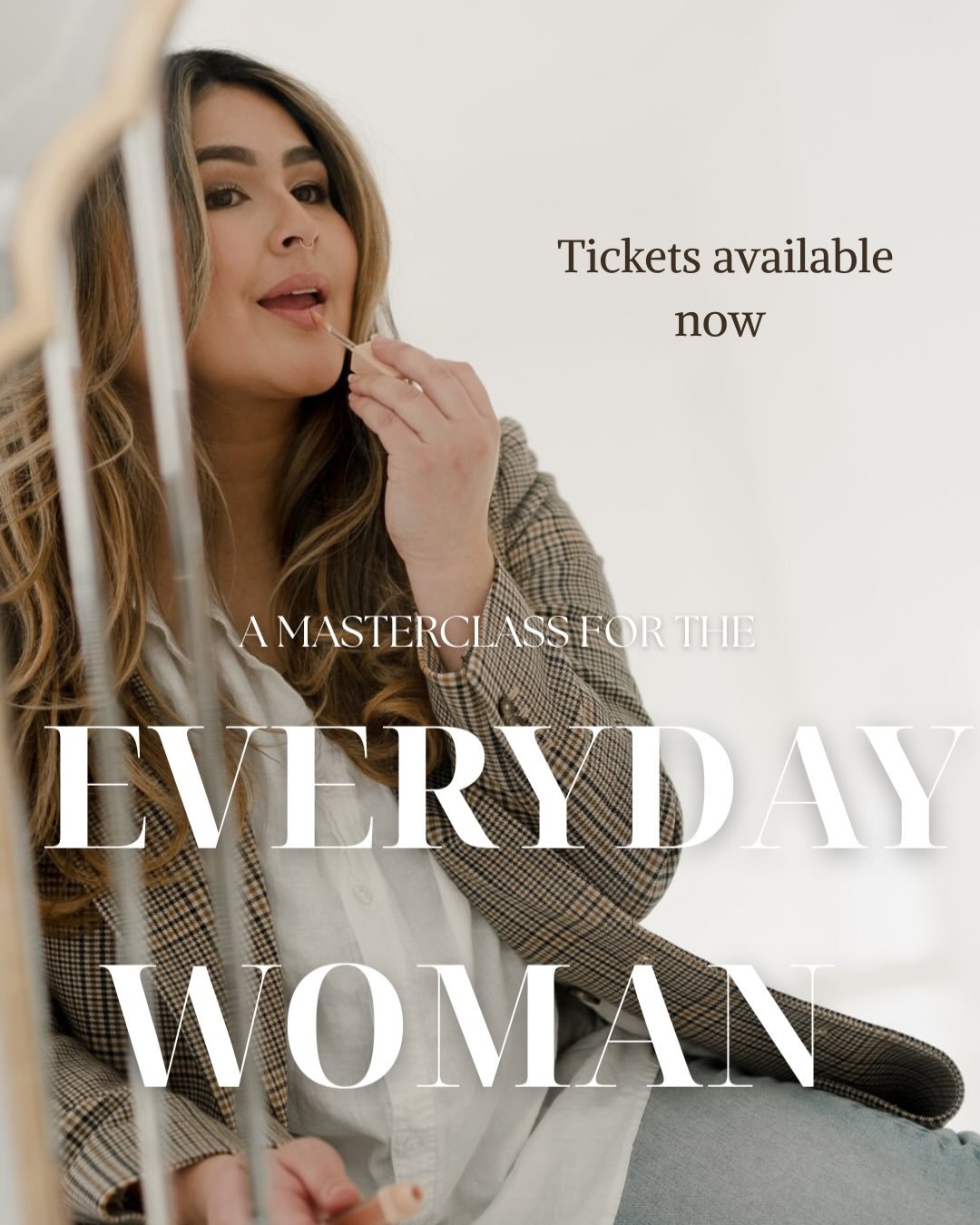 If you want to learn how to do your own makeup, come to my masterclass JUNE 14th 2026 🥂

Share this with your besties! 

Tickets available now through the link in bio. 

I can&rsquo;t wait to meet you 💖