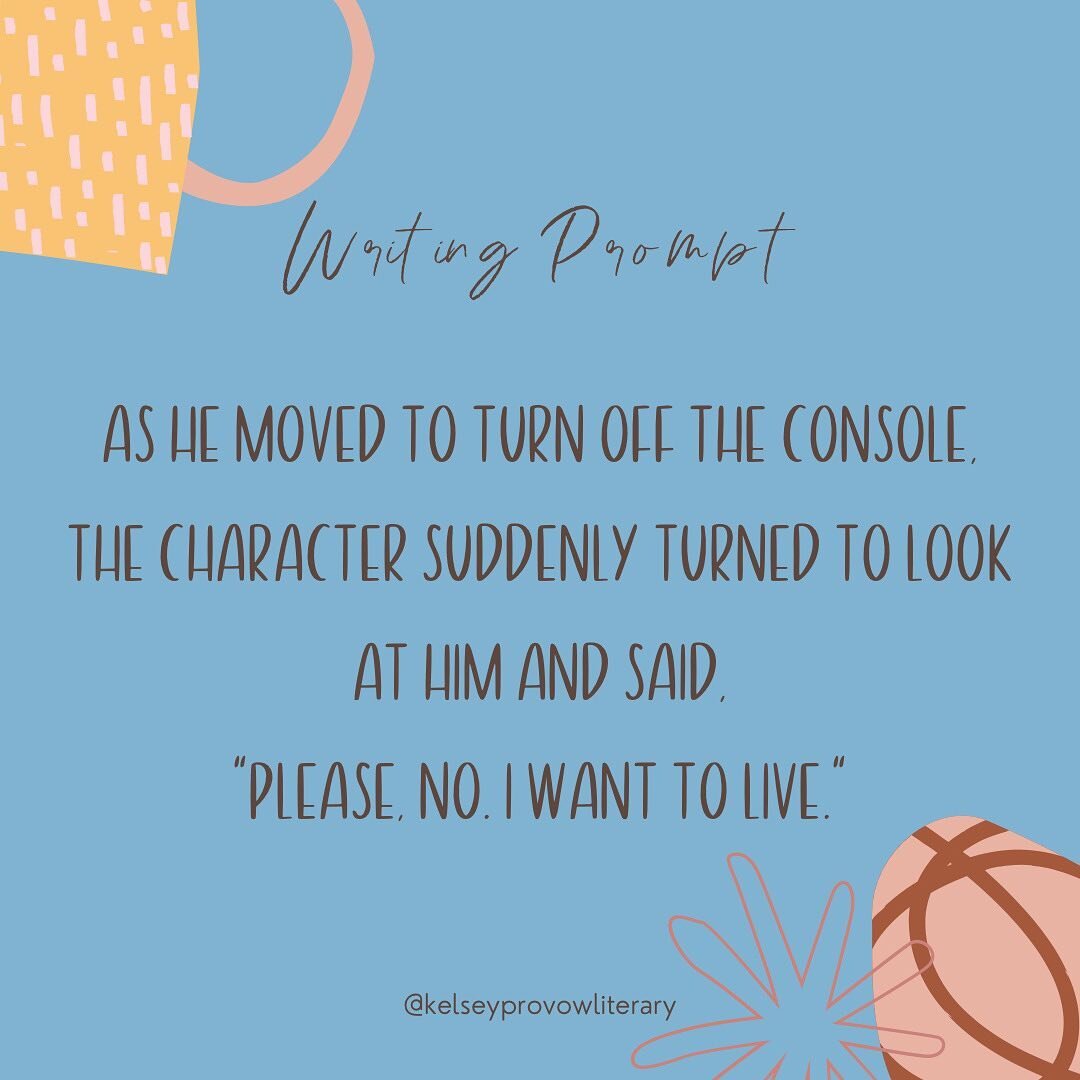 👩🏼&zwj;💻 Writing Prompt Wednesdays 👩🏼&zwj;💻
⁣
I remember coming up with this prompt while sitting in the living room with my husband as he played his video game. I thought the idea was so cool that I had to read it to him as soon as I finished 