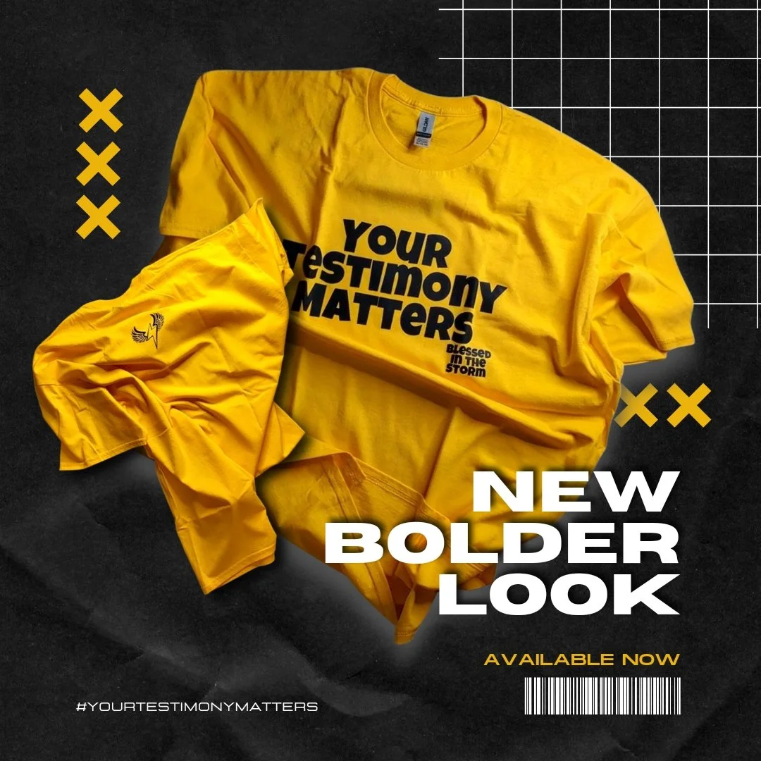 NEW LOOK- Your Testimony Matters (Front Design)