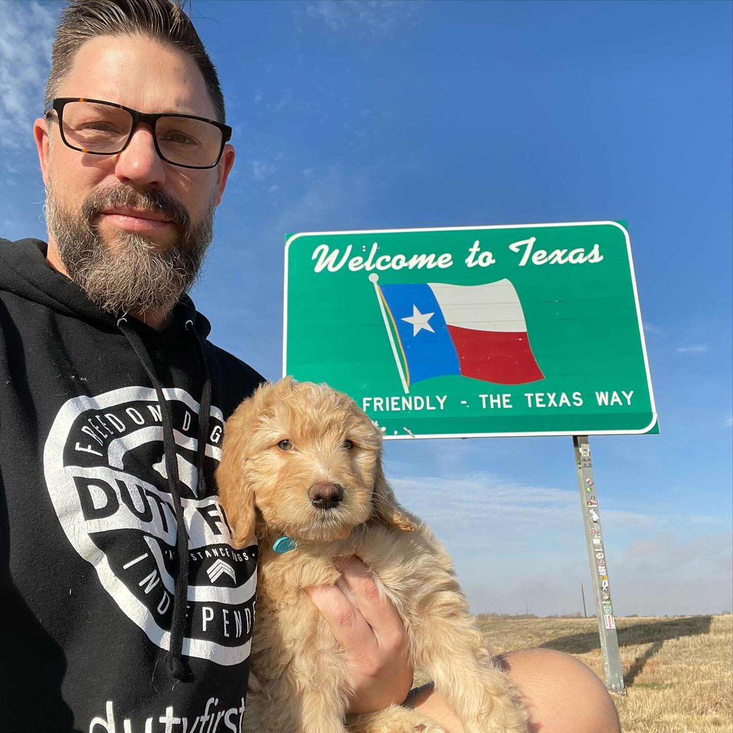 Quite the journey over the last 2 years. Today is just the beginning!  Welcome to Texas, Ren! So much ahead of us, time to get to work. Thanks to all who have supported us and continue to do so. We have lives to change.  #lubbock #westtexas #dutyfirs