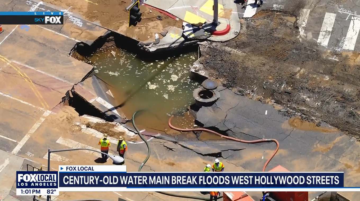West Hollywood Flooding Opens Sinkhole, SpaceX Launch, Bill to Lower Car Insurance