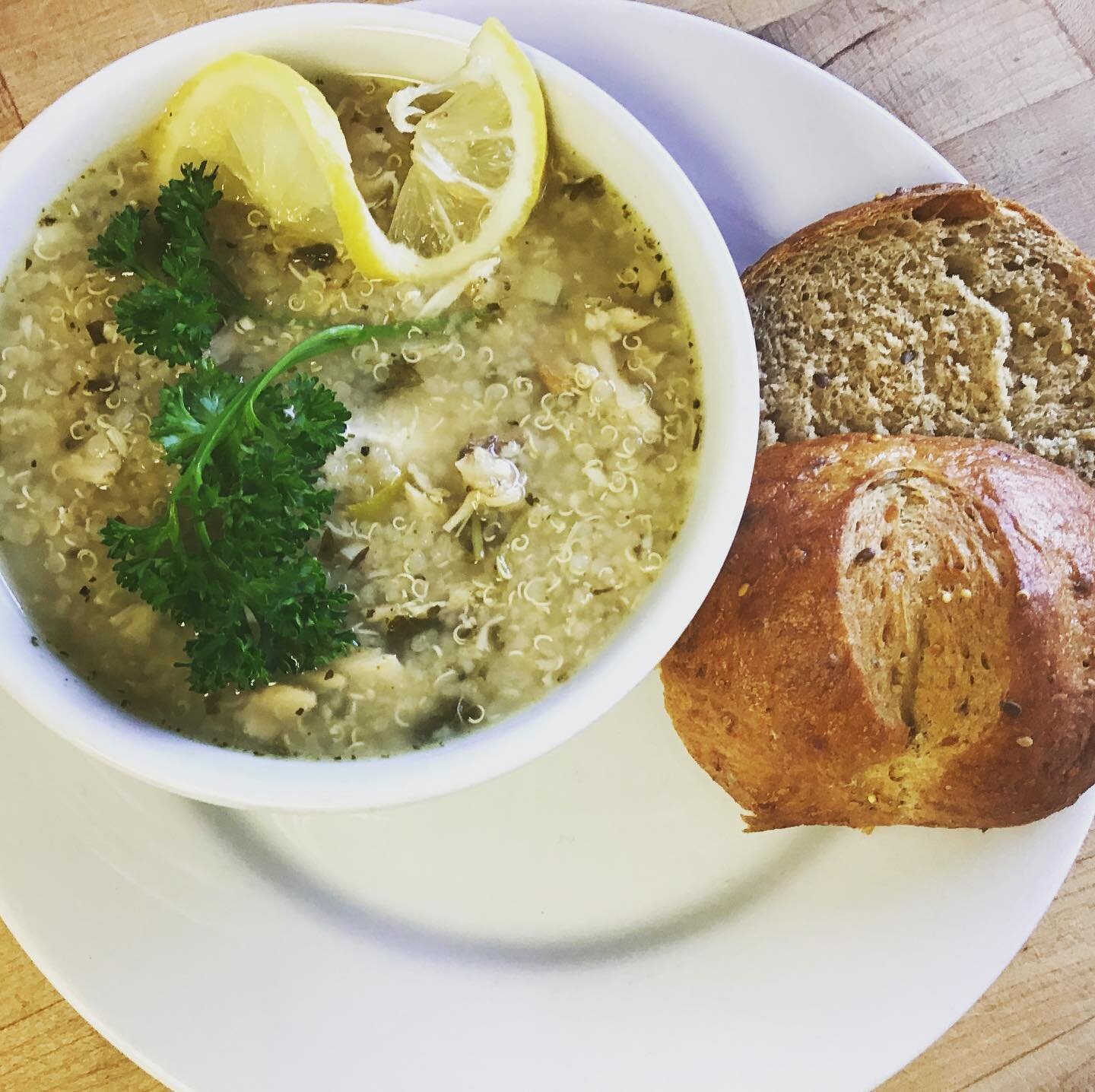 Good morning everyone!
We hope you all have had a great summer!
We have been away from social media for a while, but we are back! 
We are excited to announce we are be bringing back our soups as of today!
We have our Lemon Chicken Quinoa soup and our