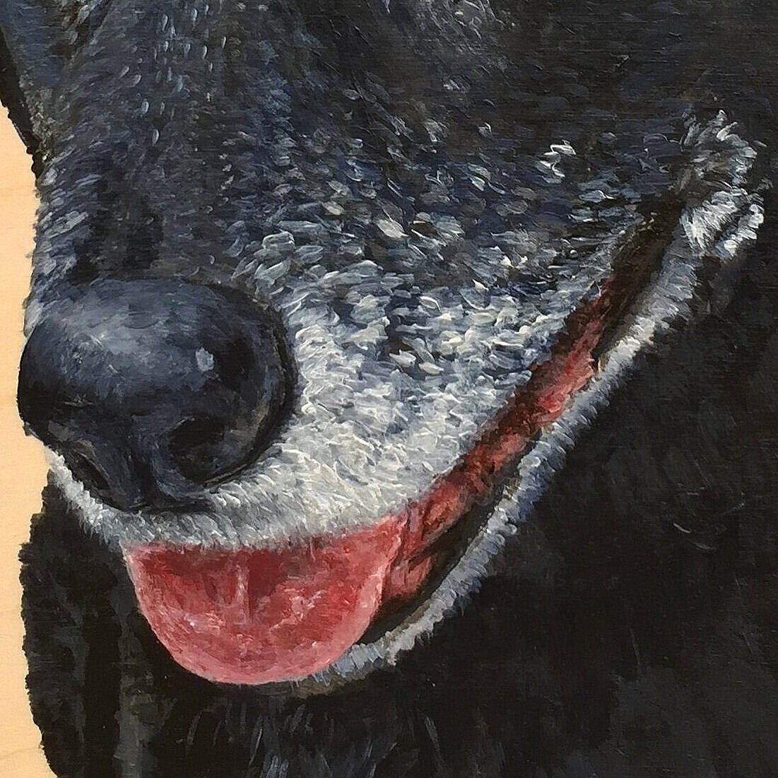 "Anna" Acrylic on wooden panel. Fall 2019. 12 x 10 in.