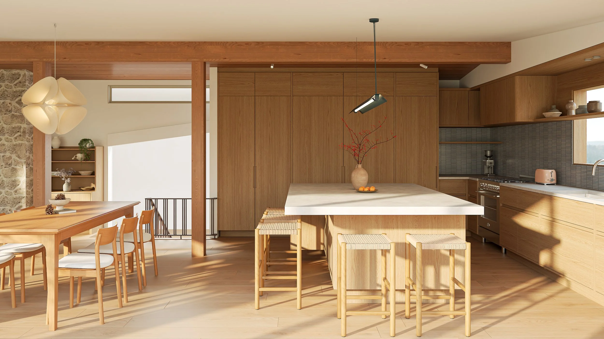 North Vancouver Modern Teak Kitchen