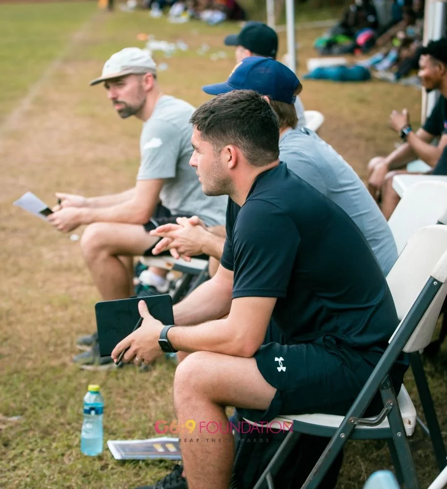 College coaches on the sideline