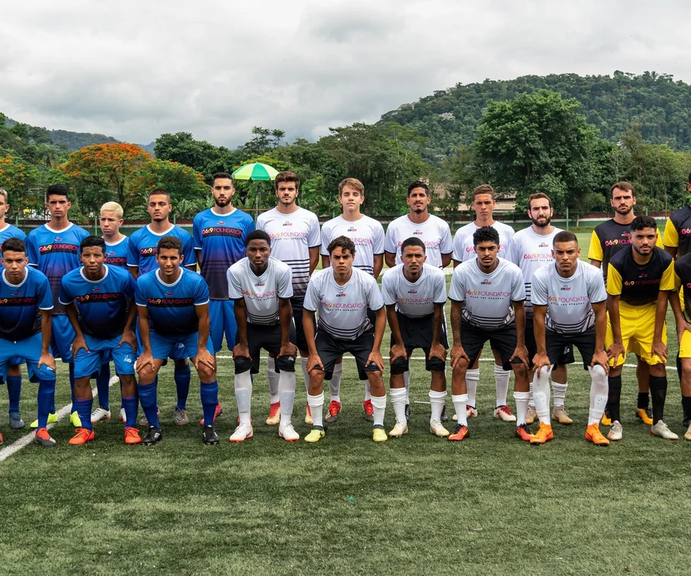 Young players at a G6:9 Foundation showcase in Brazil