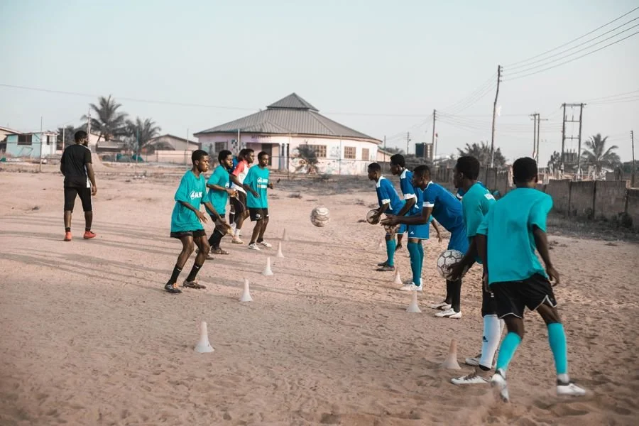 Regional trial on a sandy pitch